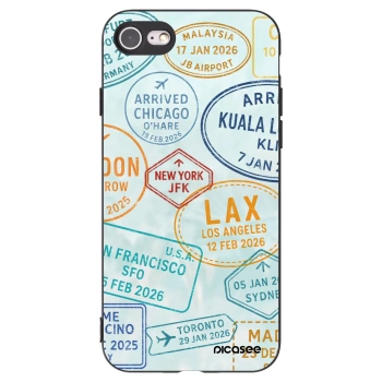 Picasee silikónový čierny obal pre Apple iPhone SE 2020 - PASSPORT EDITION