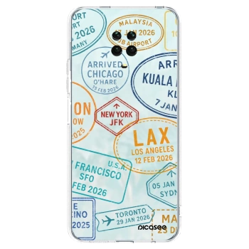 Picasee silikónový prehľadný obal pre Xiaomi Redmi Note 9 Pro - PASSPORT EDITION