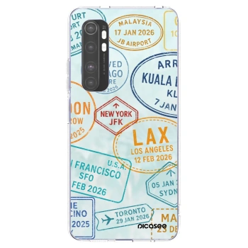 Picasee silikónový prehľadný obal pre Xiaomi Mi Note 10 Lite - PASSPORT EDITION