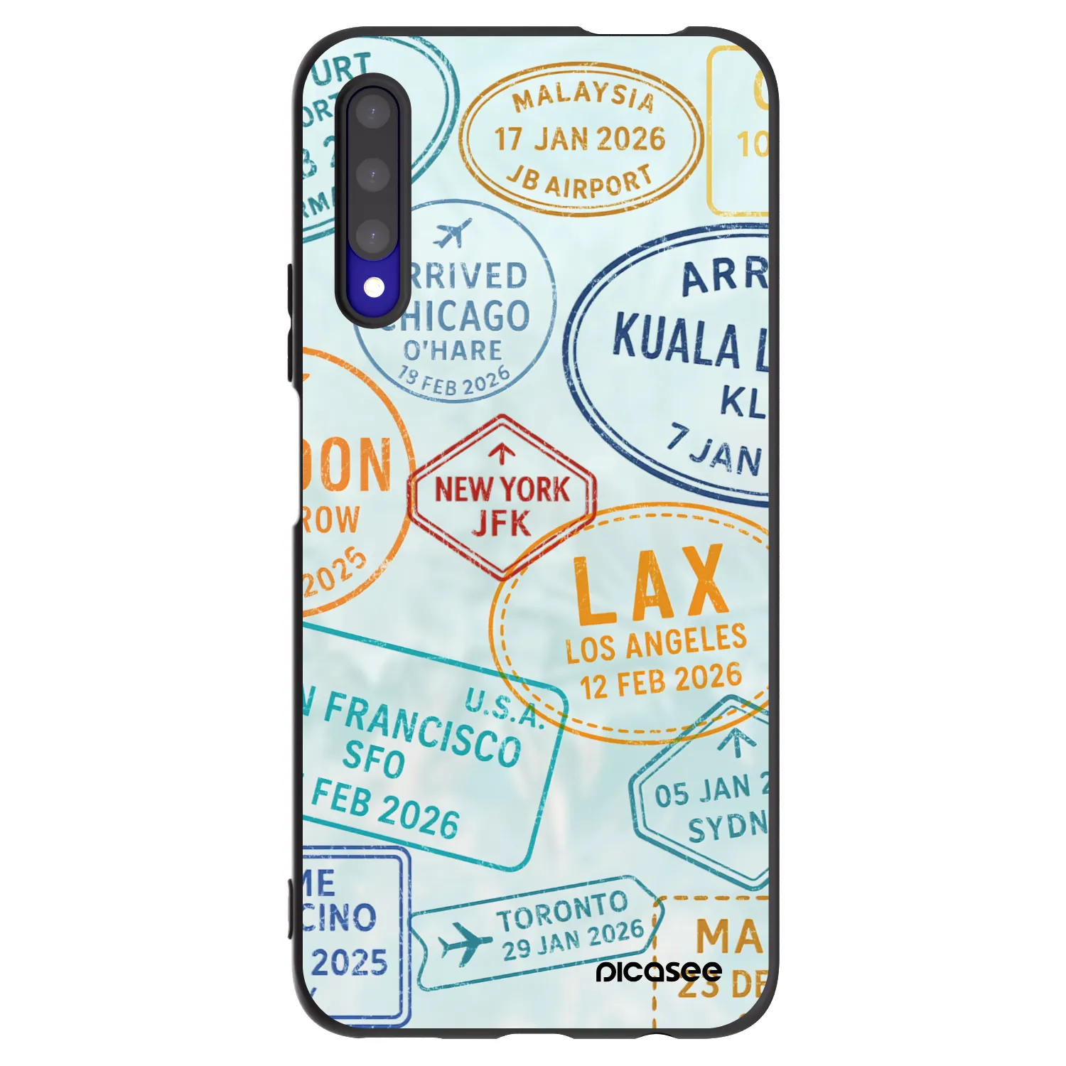 Picasee silikónový čierny obal pre Honor 9X Pro - PASSPORT EDITION