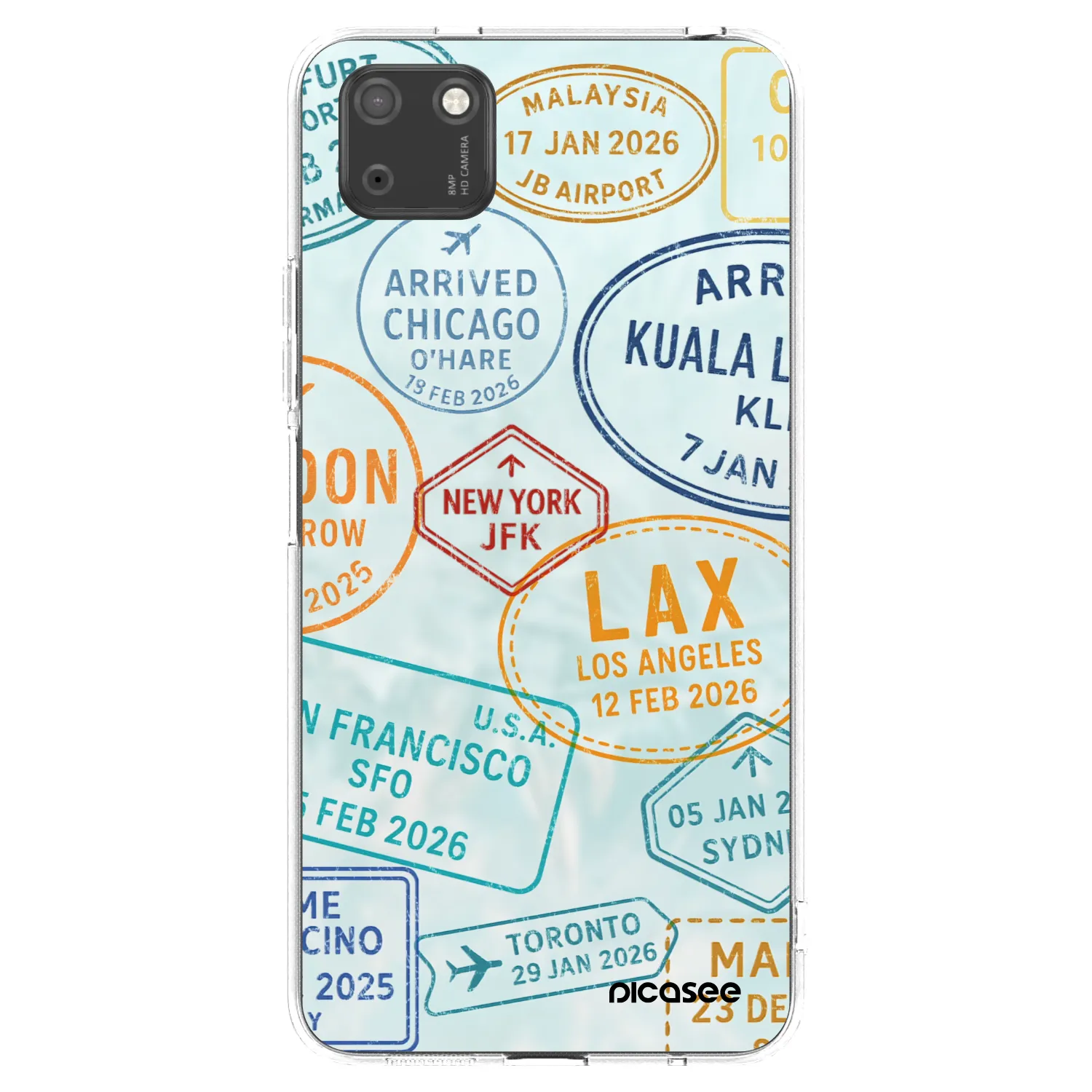 Picasee silikónový prehľadný obal pre Huawei Y5P - PASSPORT EDITION