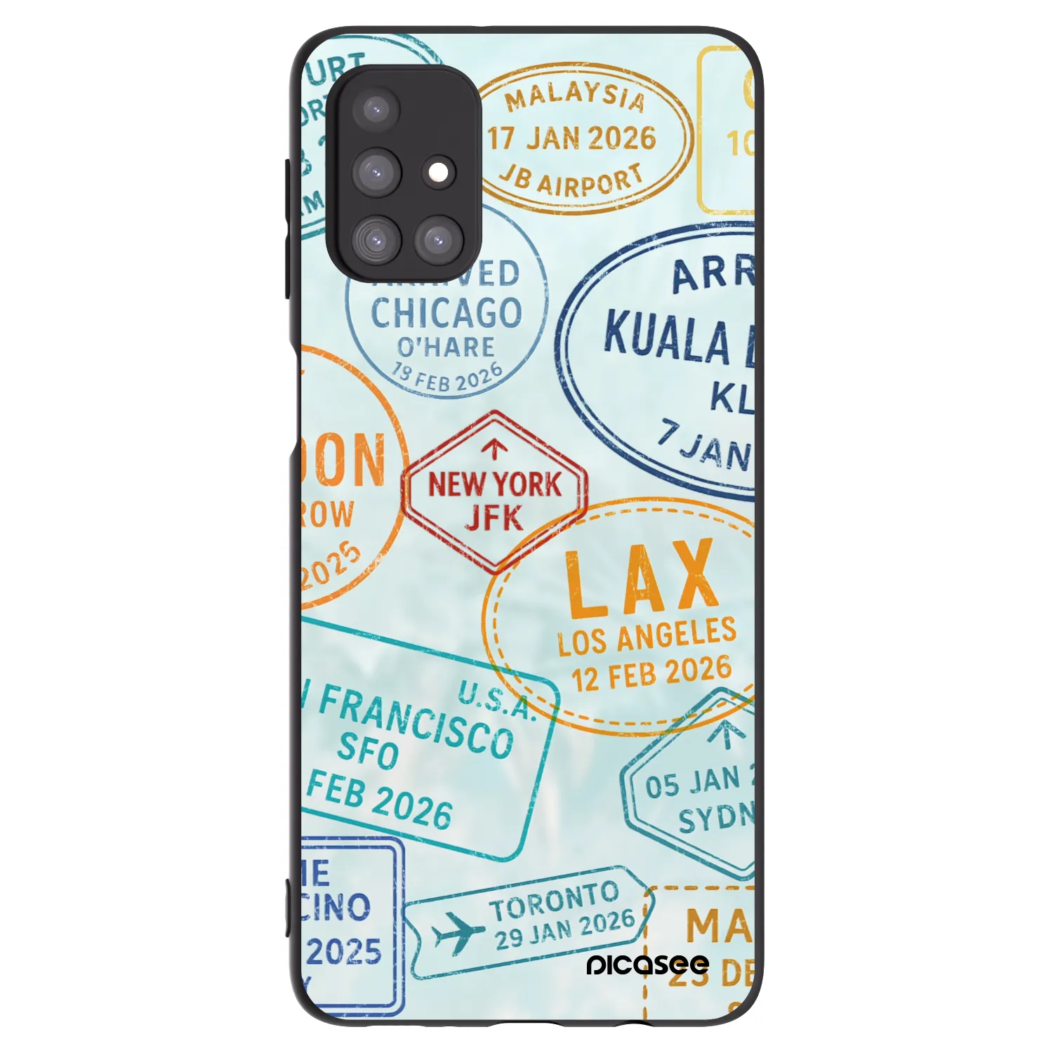 Picasee silikónový čierny obal pre Samsung Galaxy M31s - PASSPORT EDITION