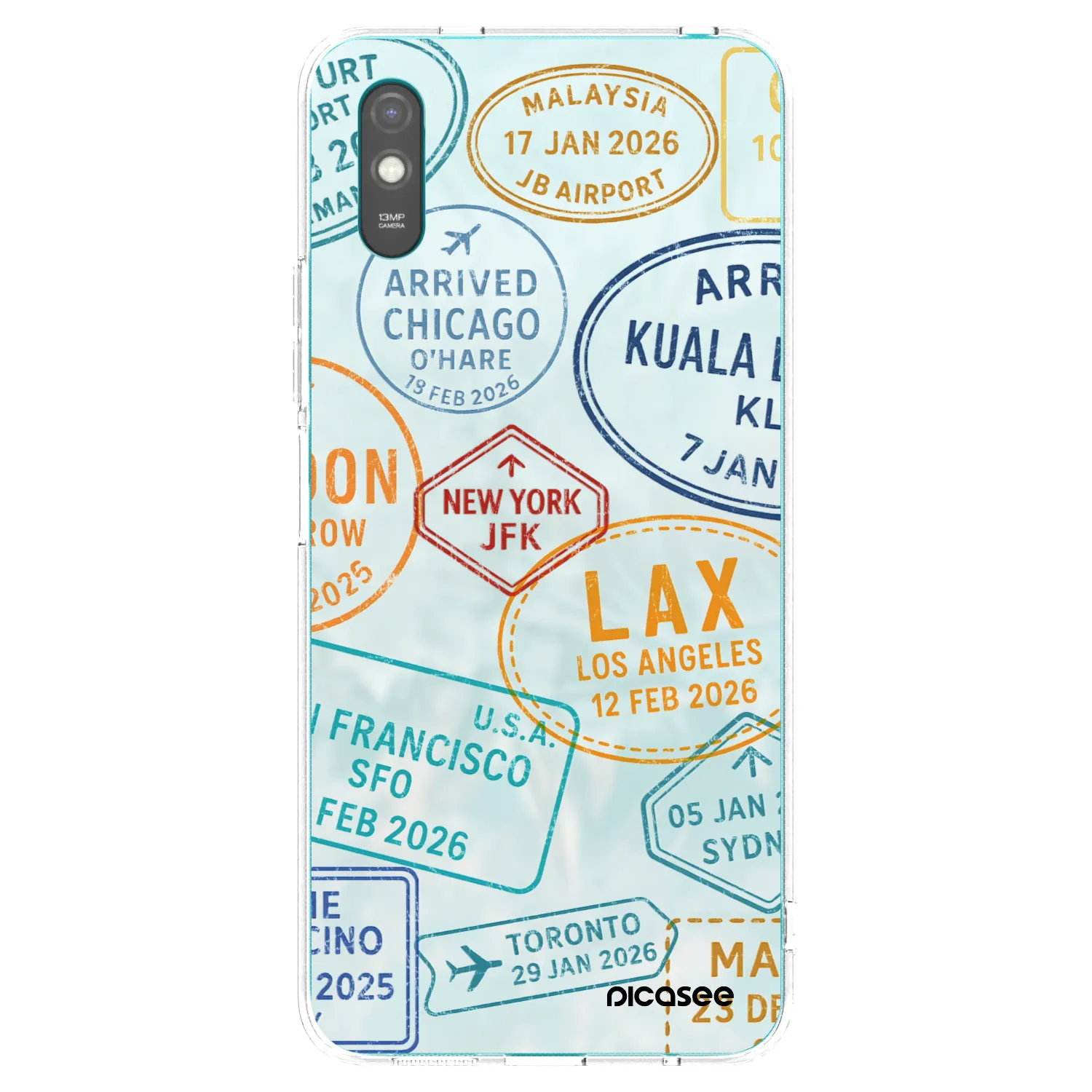 Picasee silikónový prehľadný obal pre Xiaomi Redmi 9A - PASSPORT EDITION