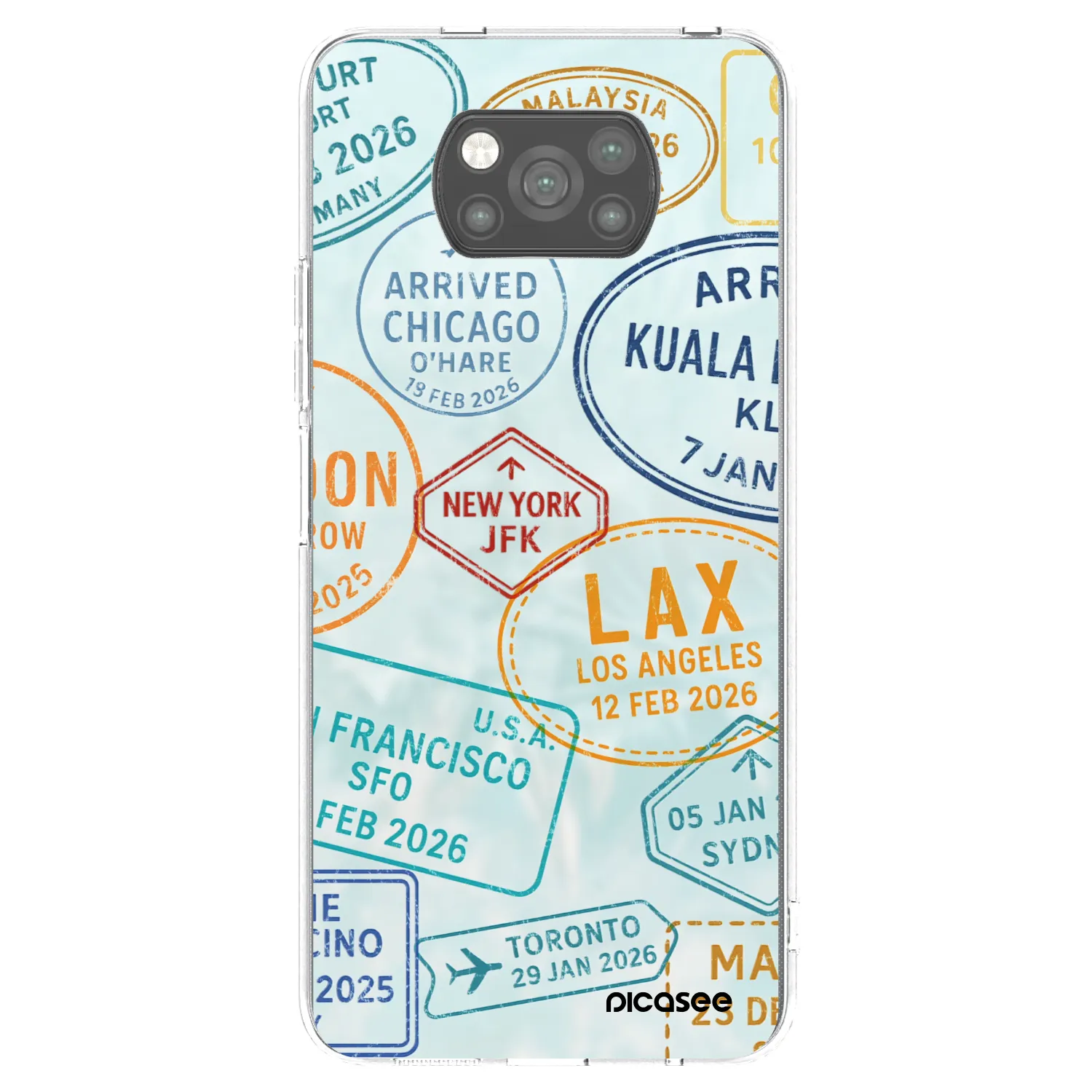 Picasee silikónový čierny obal pre Xiaomi Poco X3 - PASSPORT EDITION