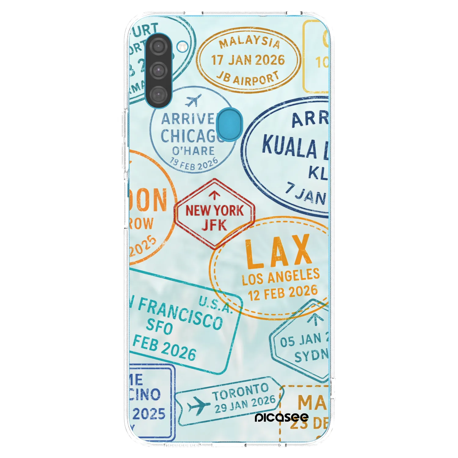 Picasee silikónový prehľadný obal pre Samsung Galaxy M11 - PASSPORT EDITION