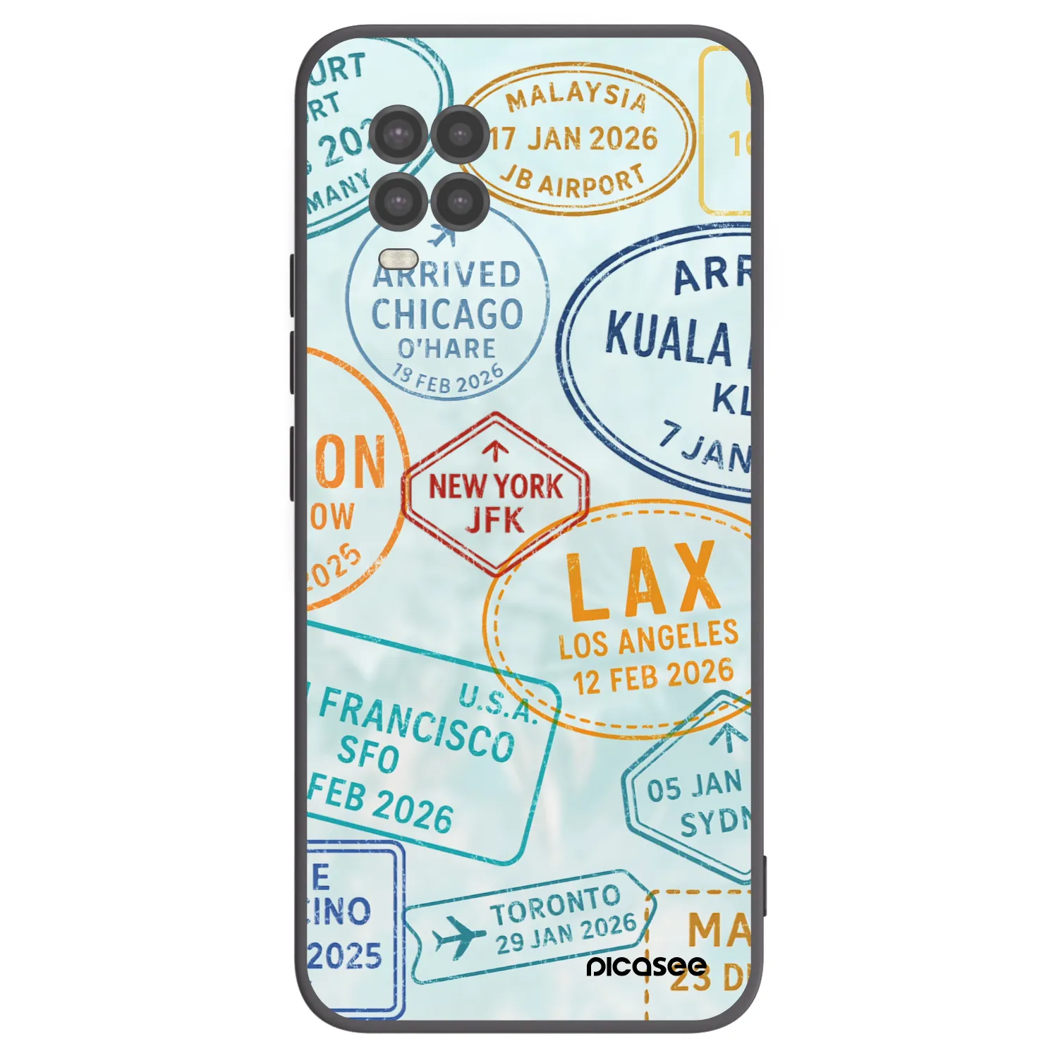 Picasee silikónový čierny obal pre Xiaomi Mi 10 Lite - PASSPORT EDITION