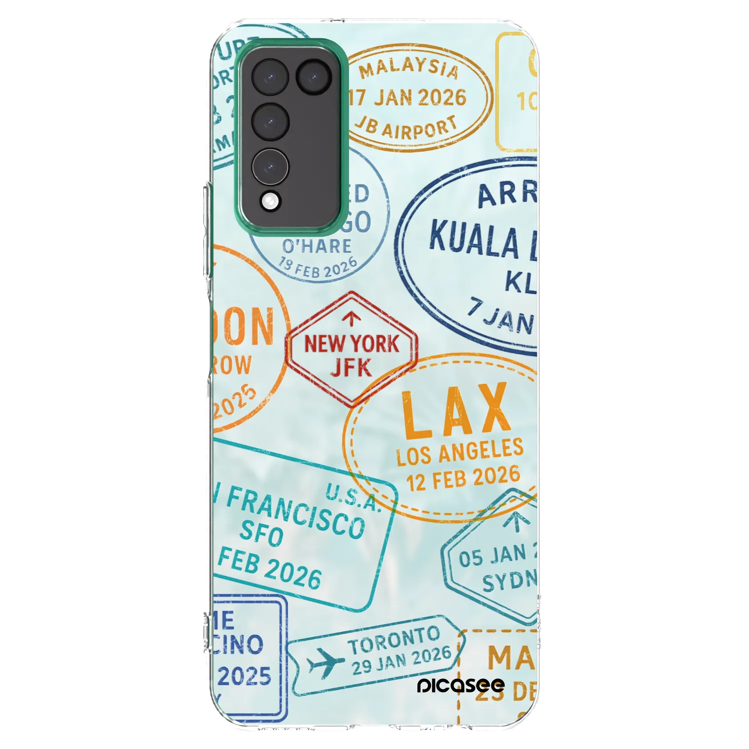 Picasee silikónový prehľadný obal pre Honor 10X Lite - PASSPORT EDITION