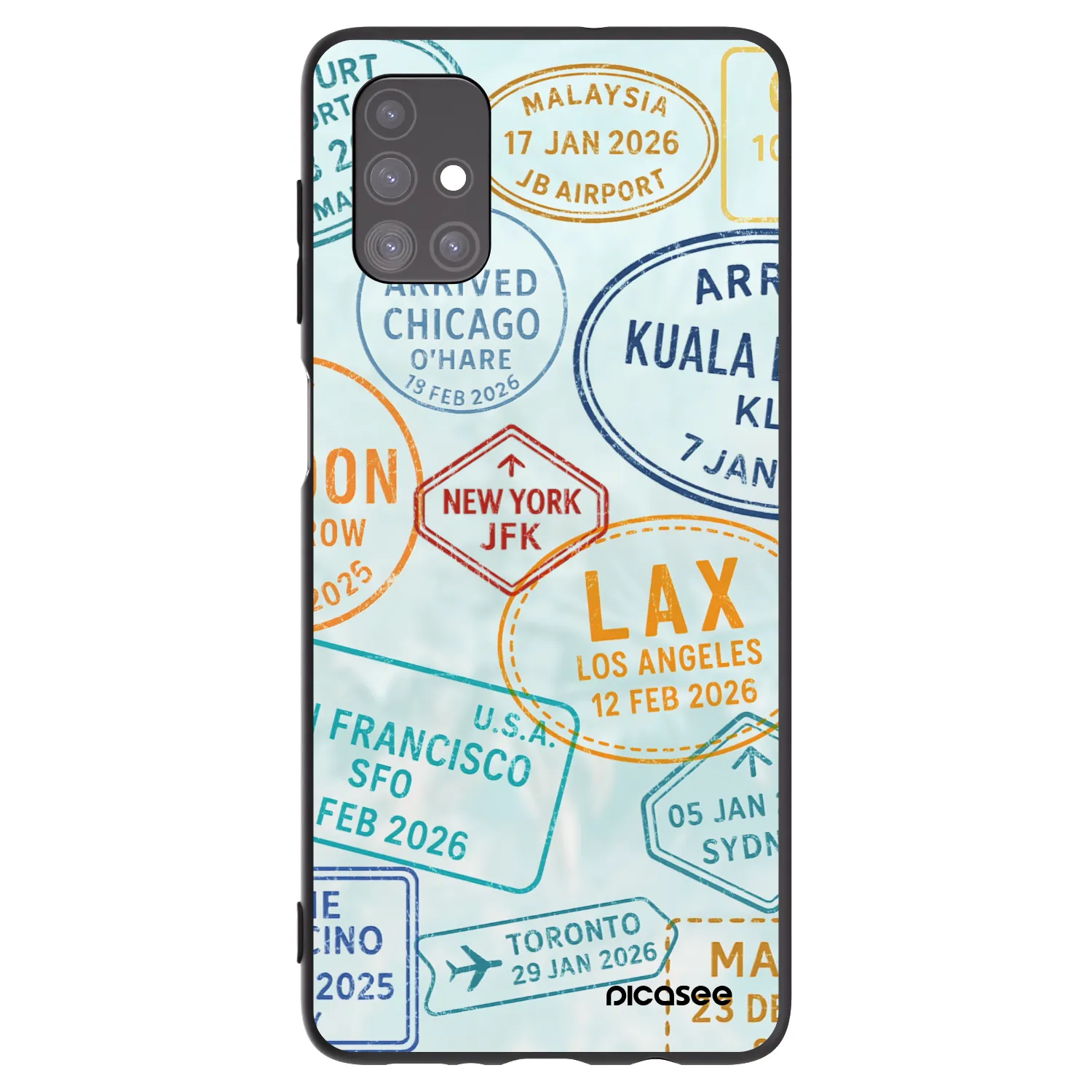 Picasee silikónový čierny obal pre Samsung Galaxy M51 M515F - PASSPORT EDITION
