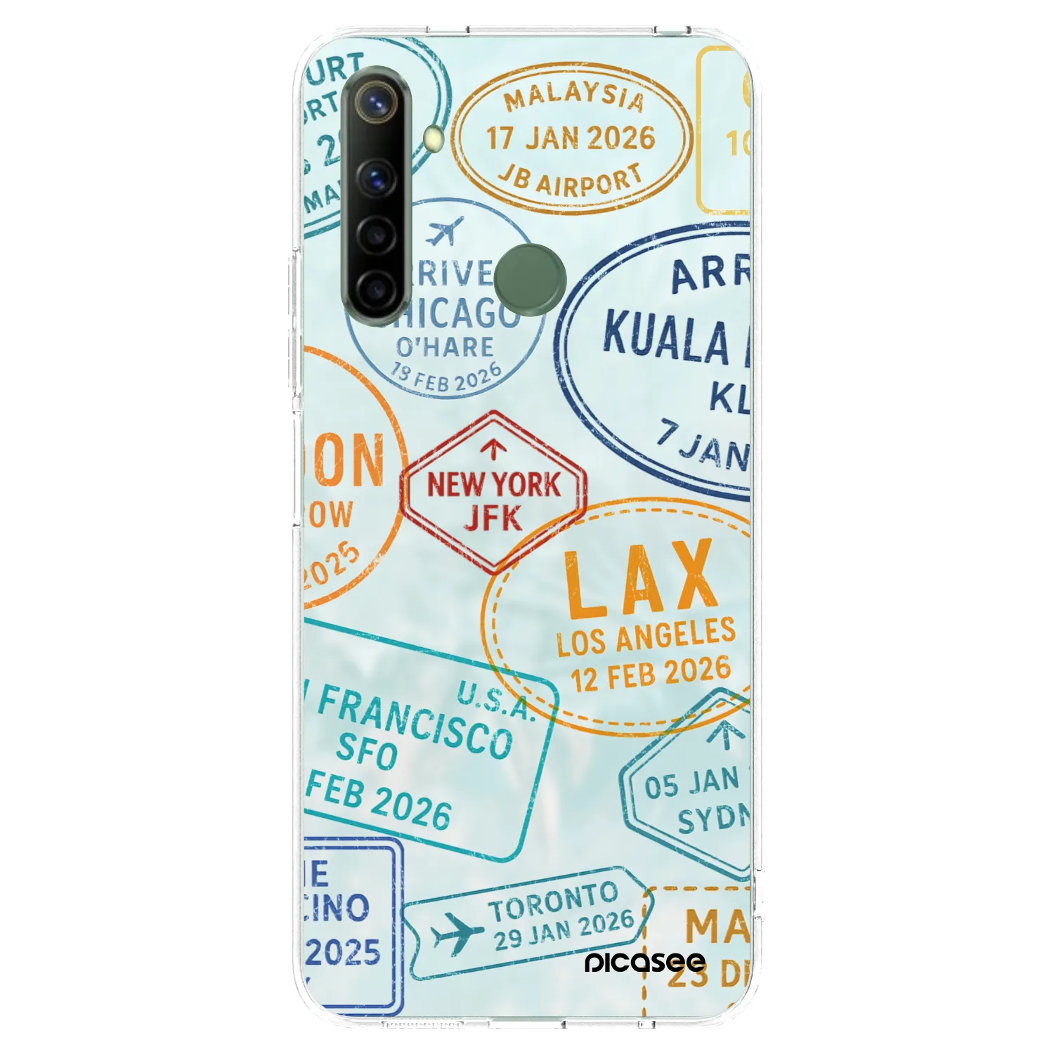 Picasee silikónový prehľadný obal pre Realme 6i - PASSPORT EDITION