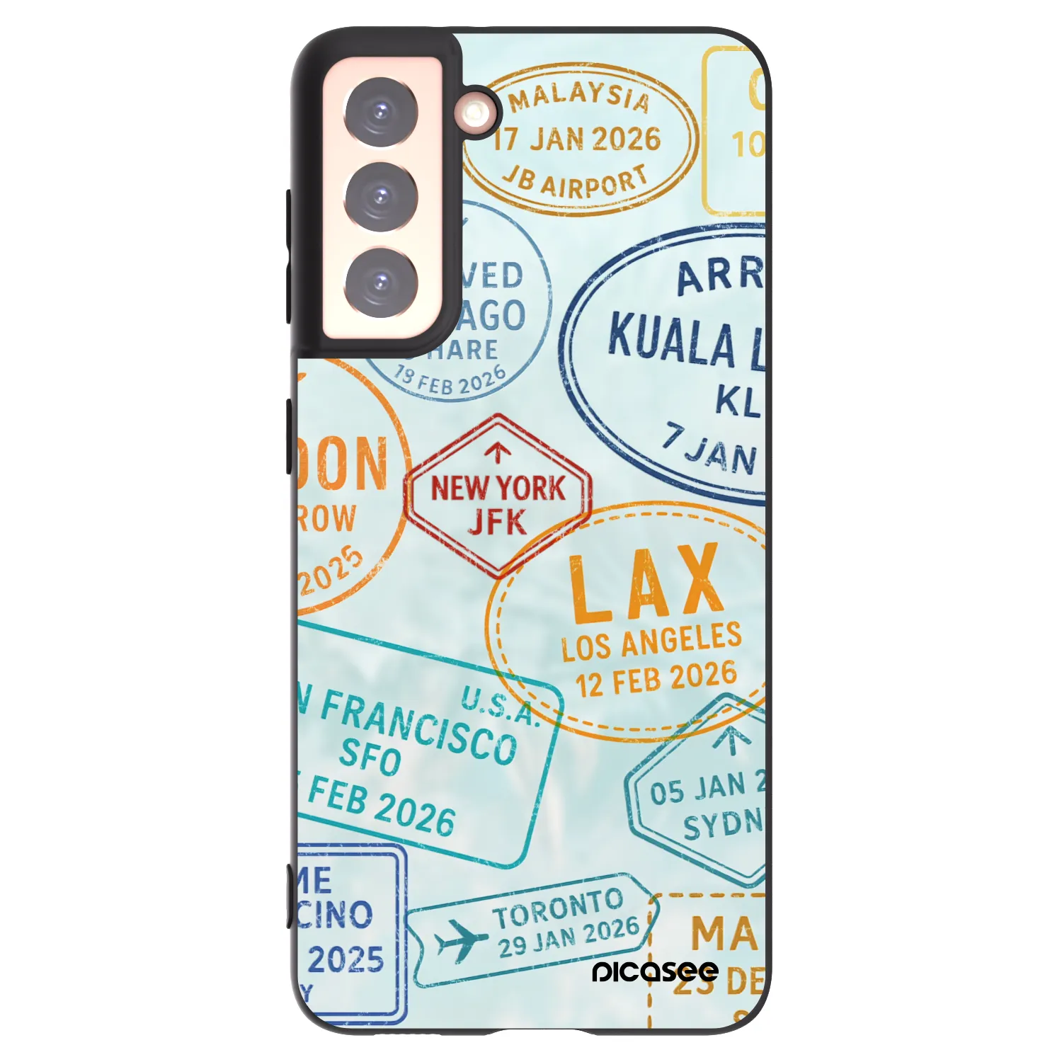 Silikónový čierny obal pre Samsung Galaxy S21 5G G991B - PASSPORT EDITION