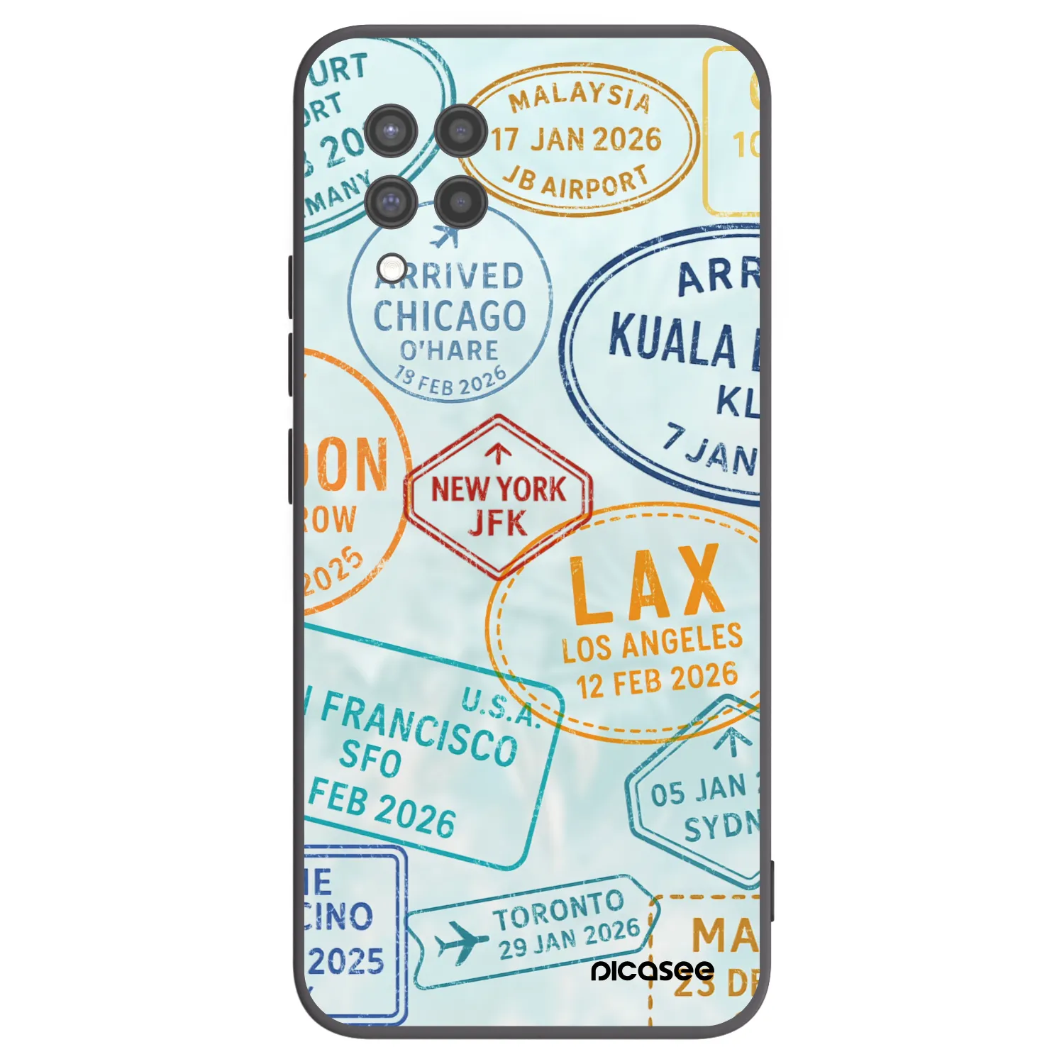 Picasee silikónový čierny obal pre Samsung Galaxy A42 A426B - PASSPORT EDITION
