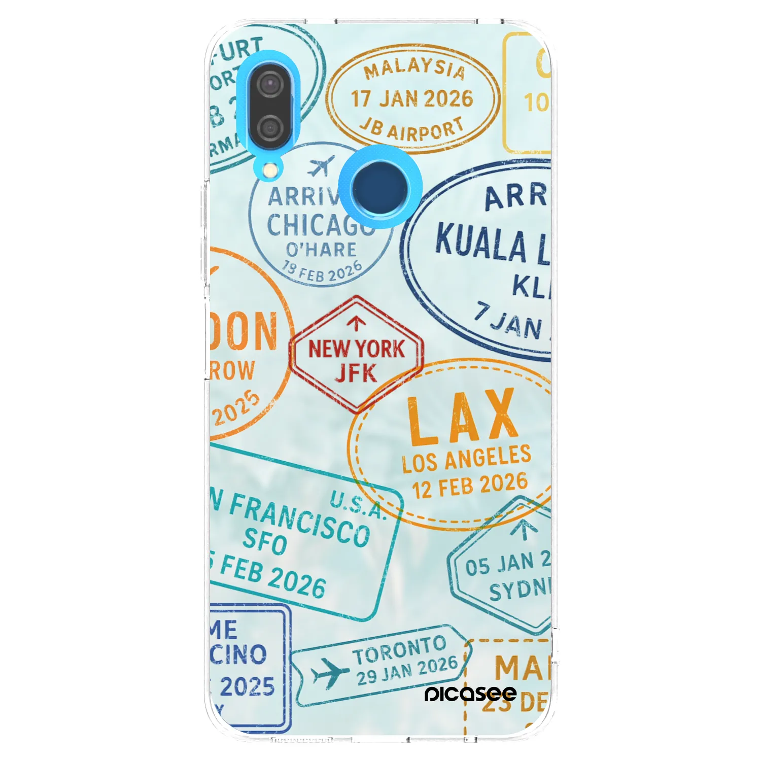 Silikónový prehľadný obal pre Huawei P20 Lite - PASSPORT EDITION