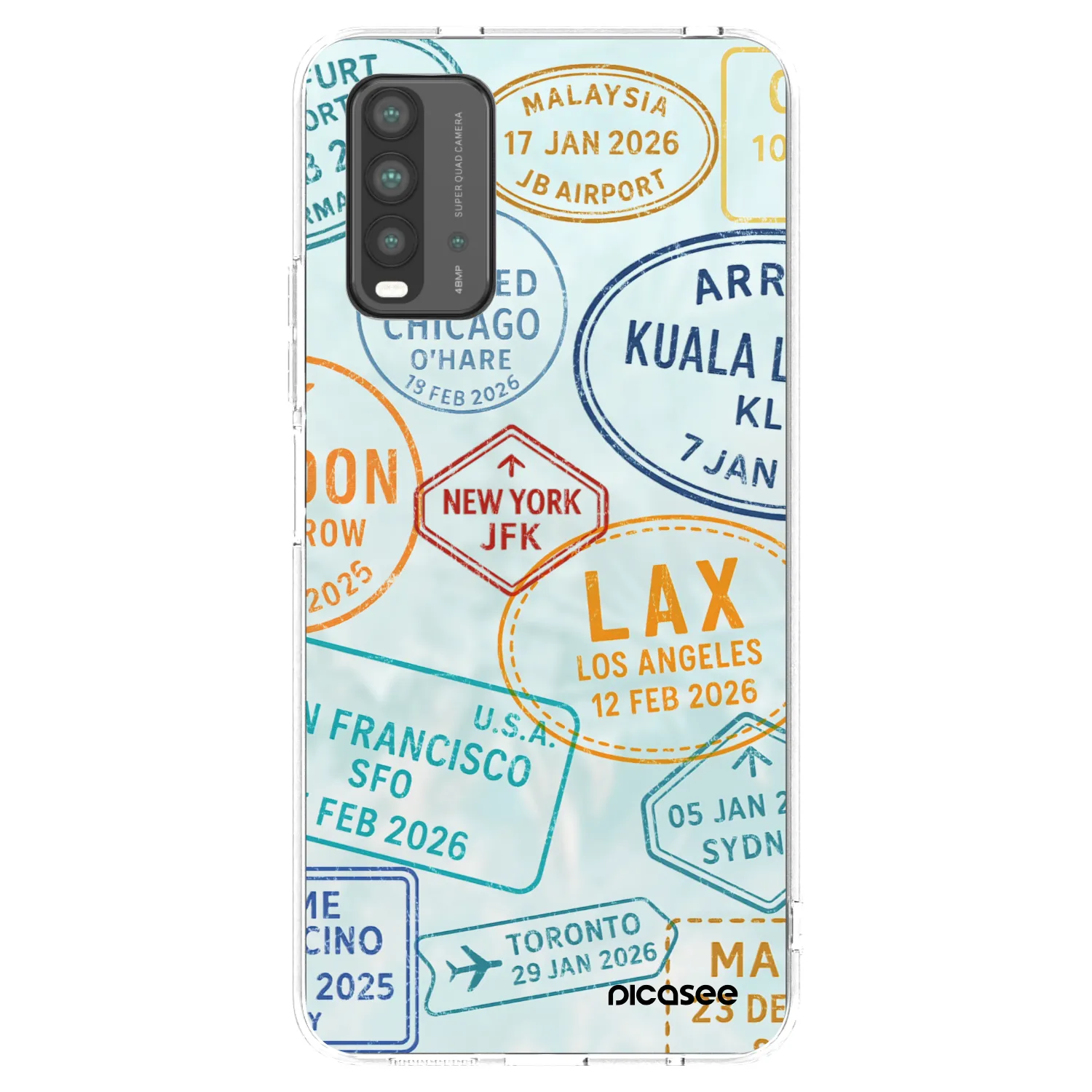 Picasee silikónový čierny obal pre Xiaomi Redmi 9T - PASSPORT EDITION