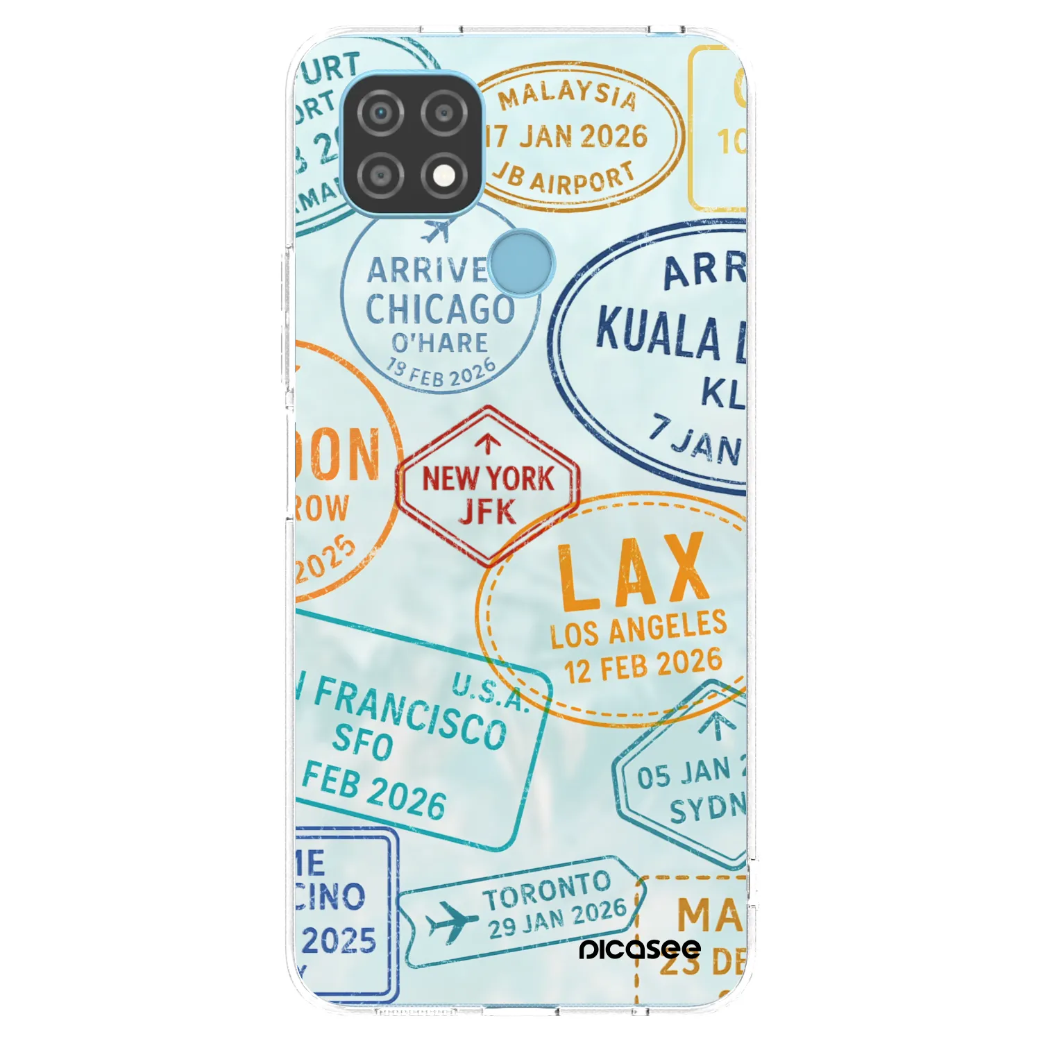 Picasee silikónový prehľadný obal pre Realme C21 - PASSPORT EDITION