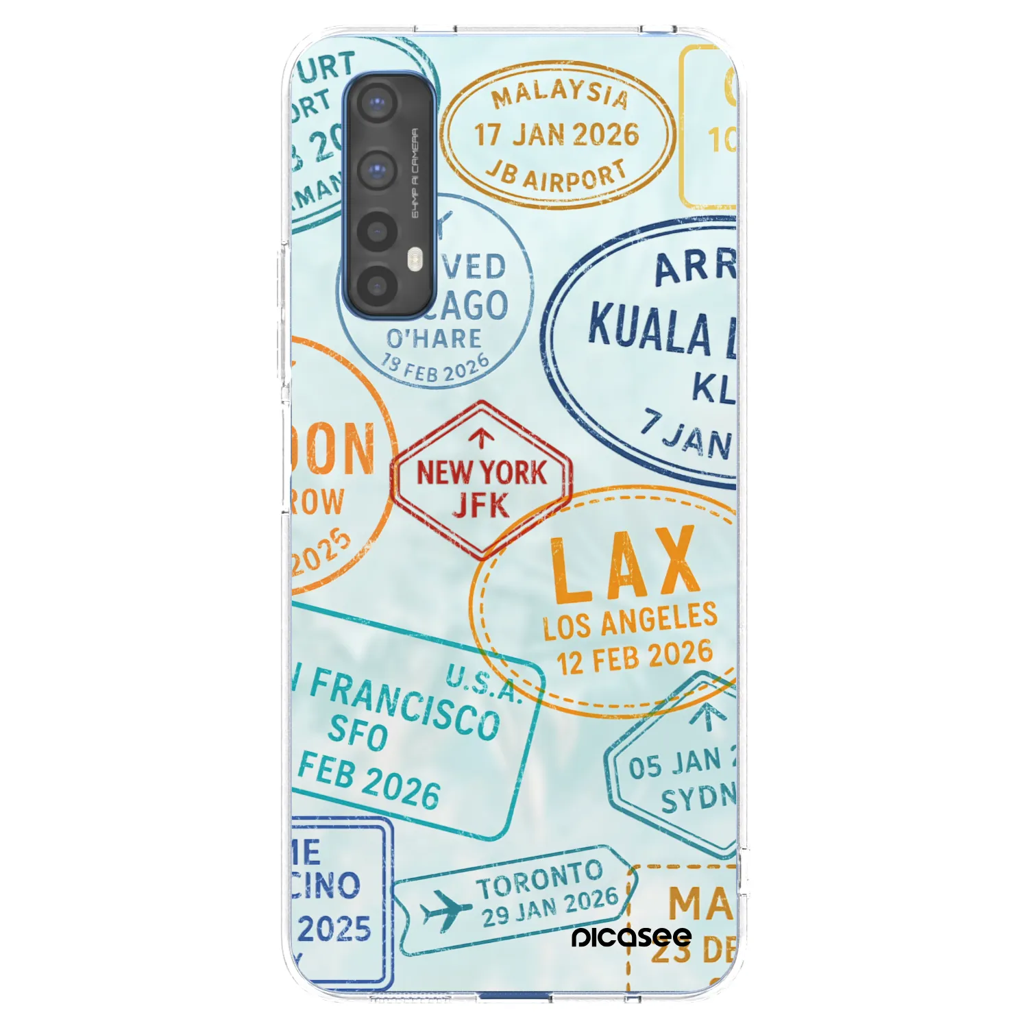 Picasee silikónový prehľadný obal pre Realme 7 - PASSPORT EDITION