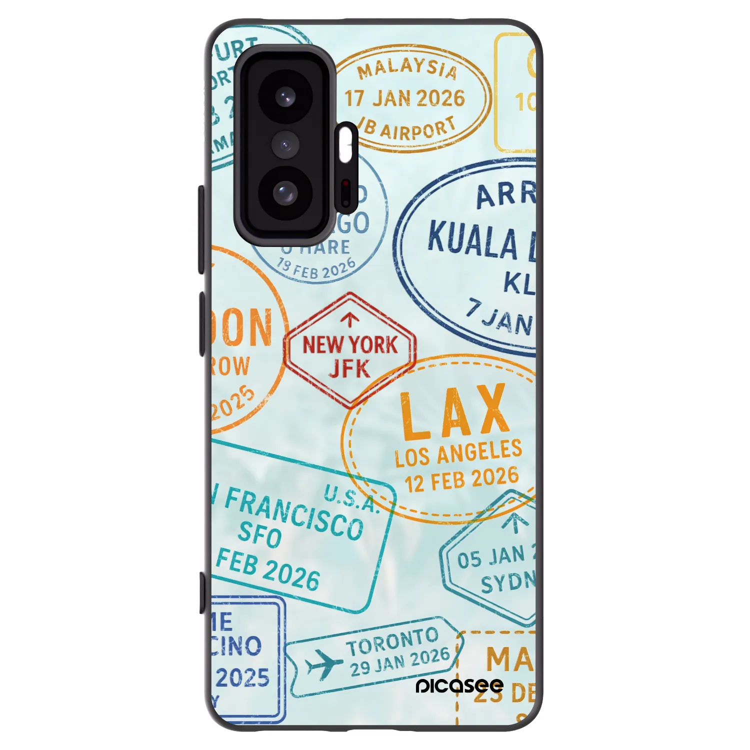 Picasee silikónový čierny obal pre Xiaomi 11T - PASSPORT EDITION