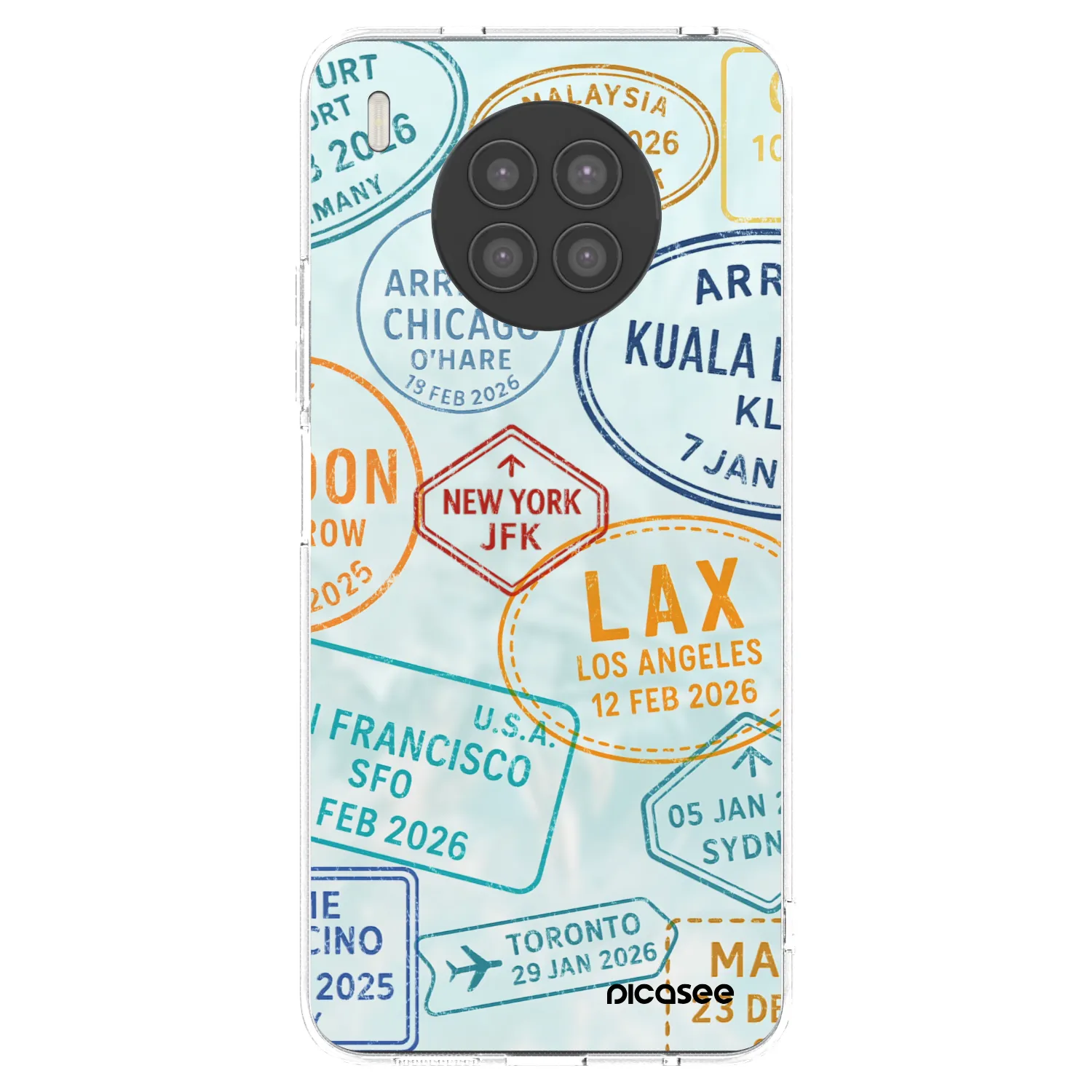 Picasee silikónový prehľadný obal pre Huawei Nova 8i - PASSPORT EDITION