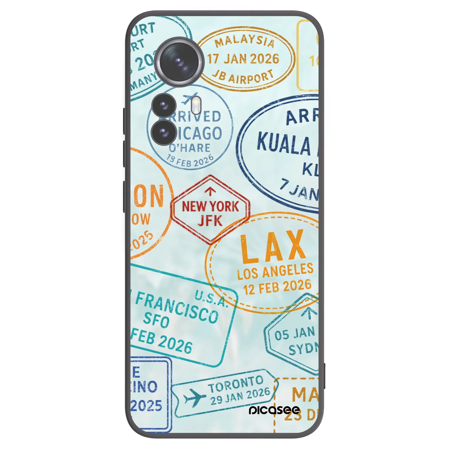 Picasee silikónový čierny obal pre Xiaomi 12 Pro - PASSPORT EDITION