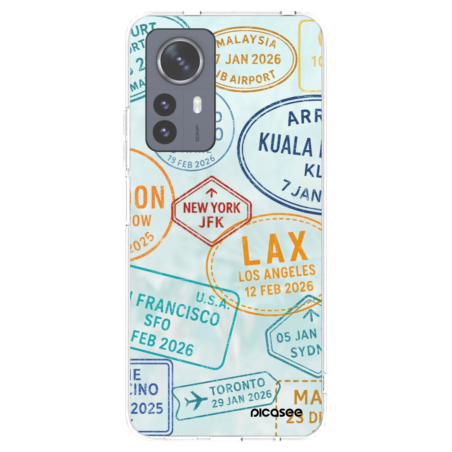 Picasee silikónový prehľadný obal pre Xiaomi 12 Pro - PASSPORT EDITION
