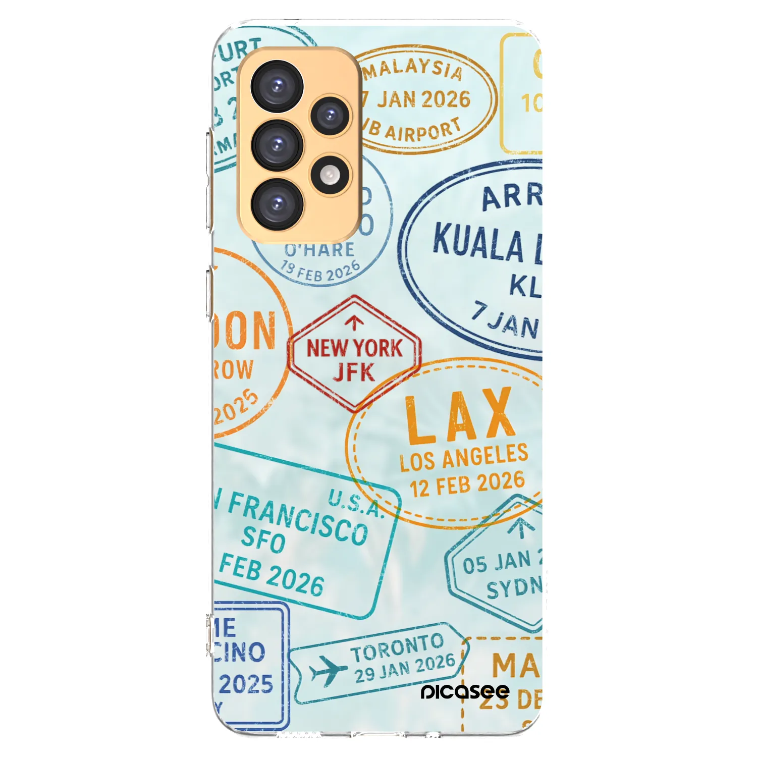 Picasee silikónový prehľadný obal pre Samsung Galaxy A33 5G A336 - PASSPORT EDITION