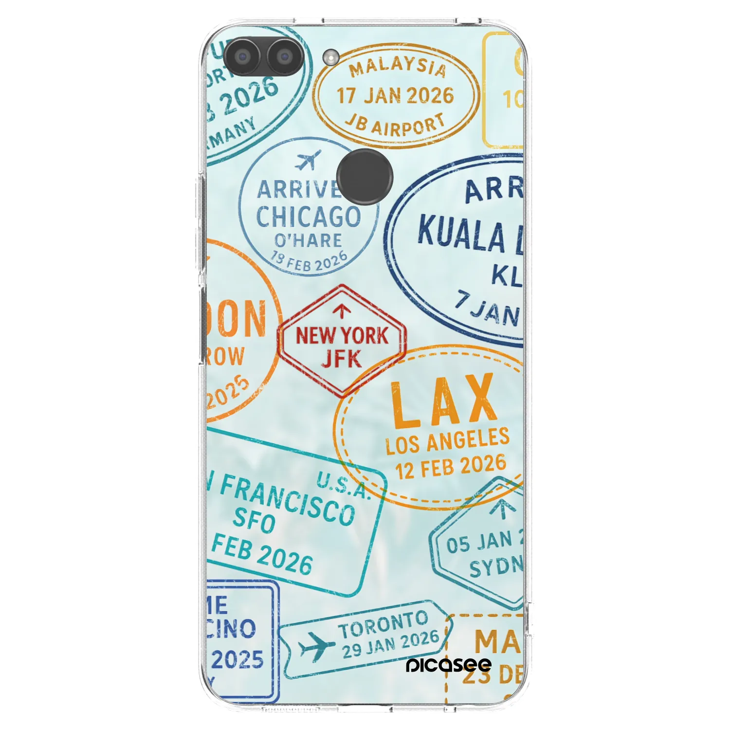 Picasee silikónový prehľadný obal pre Huawei P Smart - PASSPORT EDITION