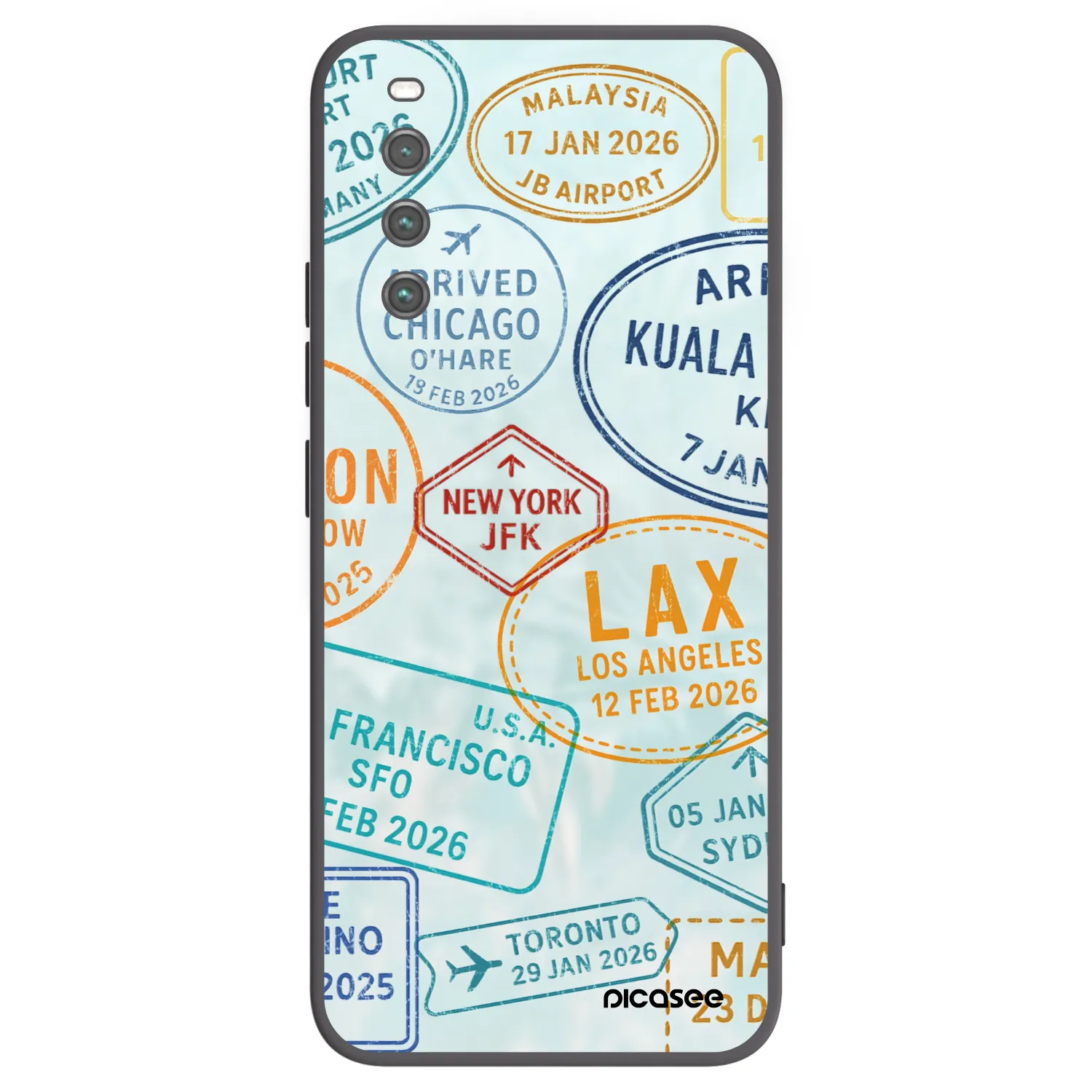 Picasee silikónový čierny obal pre Sony Xperia 10 IV 5G - PASSPORT EDITION