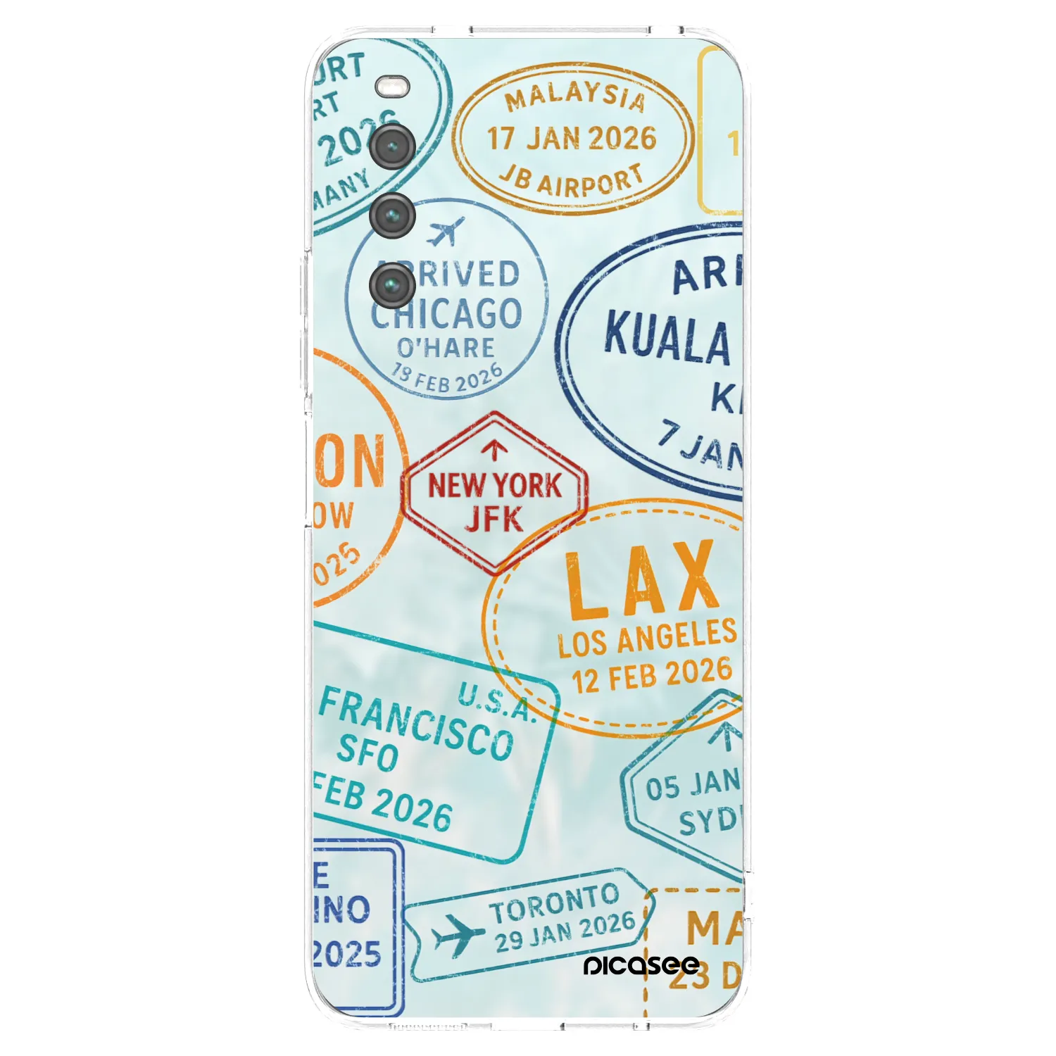 Picasee silikónový prehľadný obal pre Sony Xperia 10 IV 5G - PASSPORT EDITION