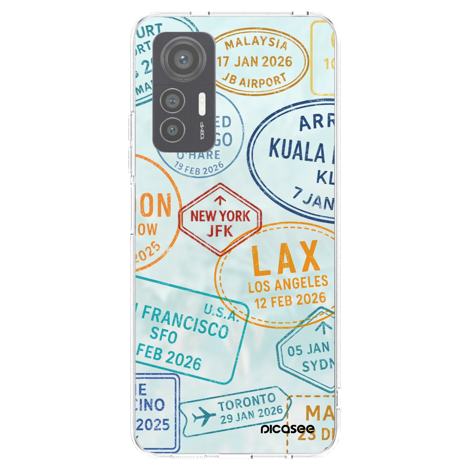 Picasee silikónový prehľadný obal pre Xiaomi 12 Lite - PASSPORT EDITION