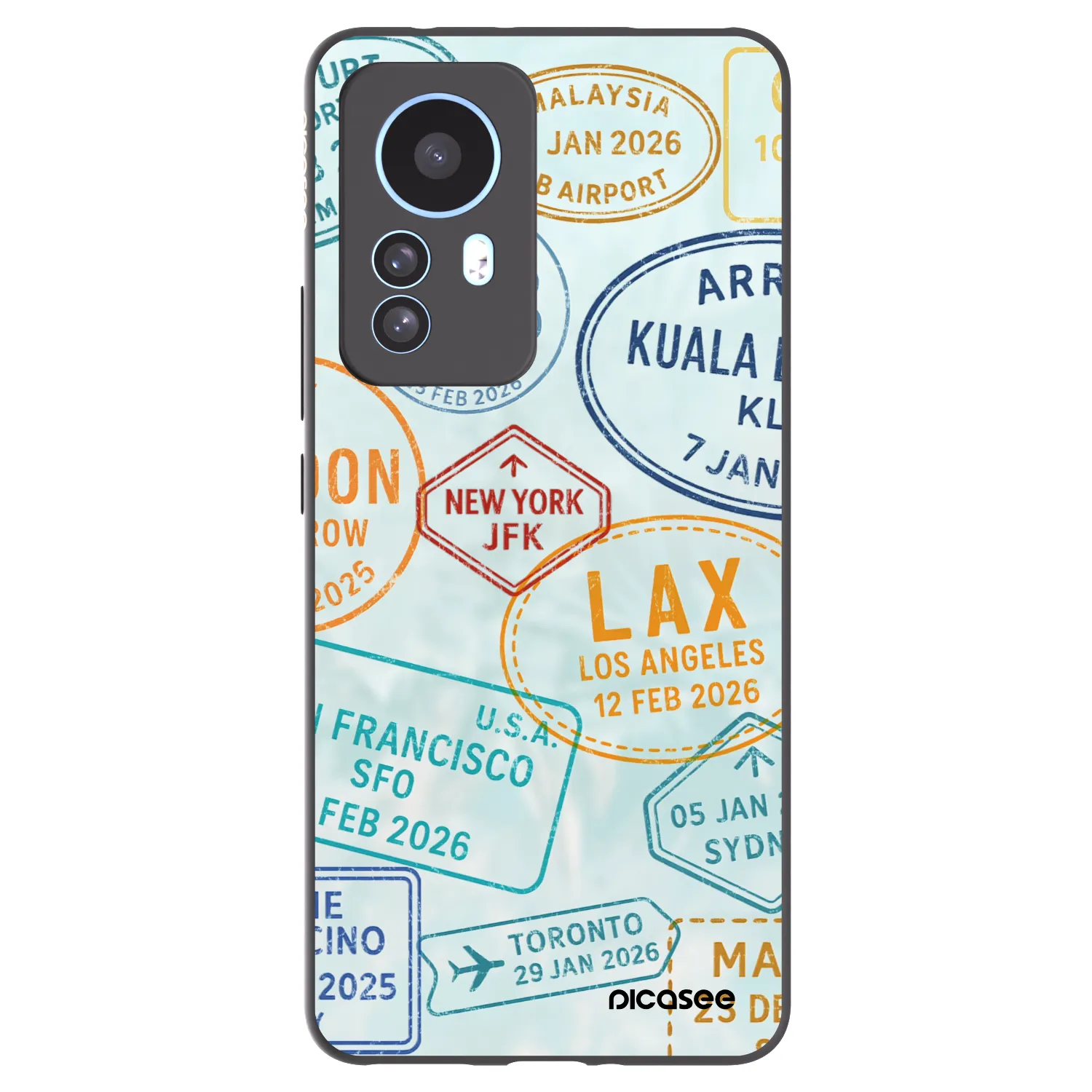 Picasee silikónový čierny obal pre Xiaomi 12T Pro - PASSPORT EDITION