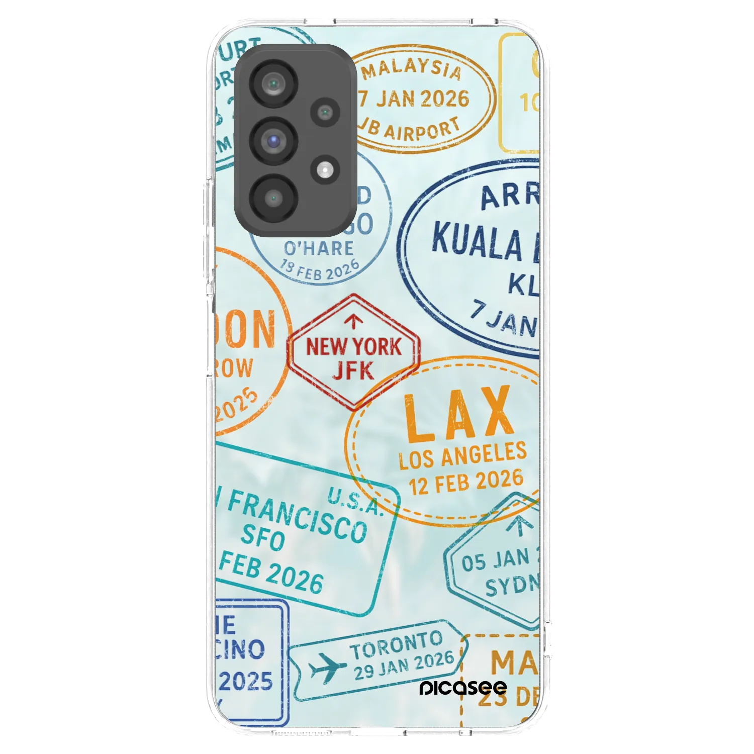 Picasee silikónový prehľadný obal pre Samsung Galaxy A73 5G - PASSPORT EDITION