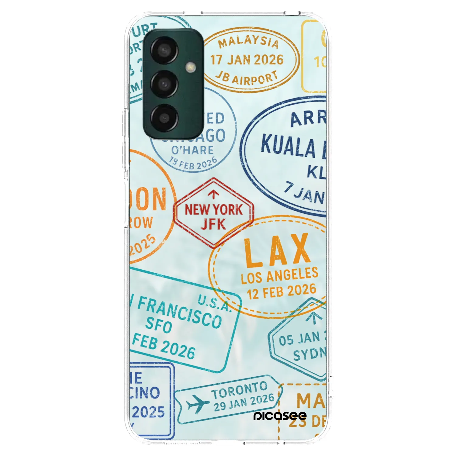 Picasee silikónový prehľadný obal pre Samsung Galaxy M23 5G - PASSPORT EDITION