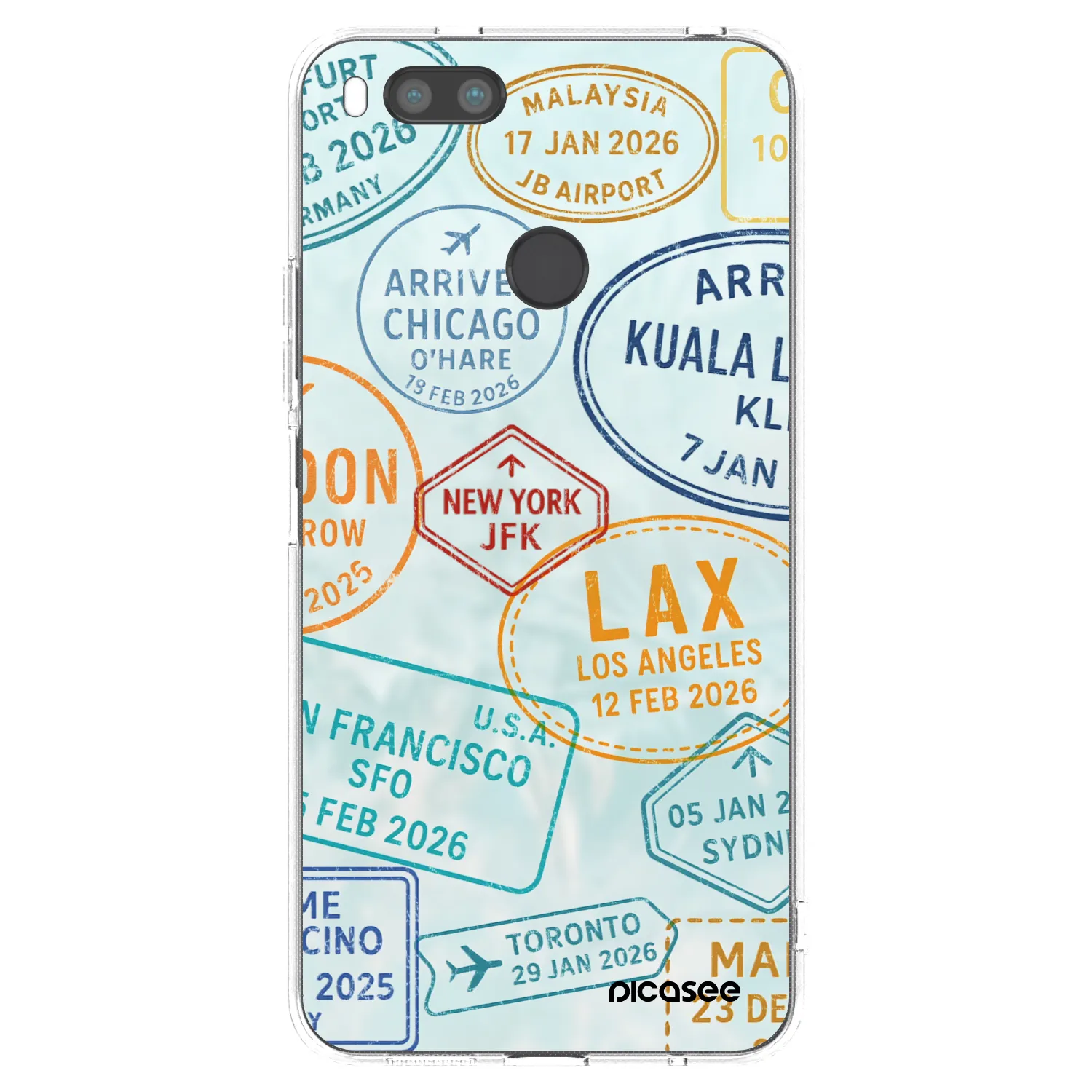 Picasee silikónový prehľadný obal pre Xiaomi Redmi A1 - PASSPORT EDITION