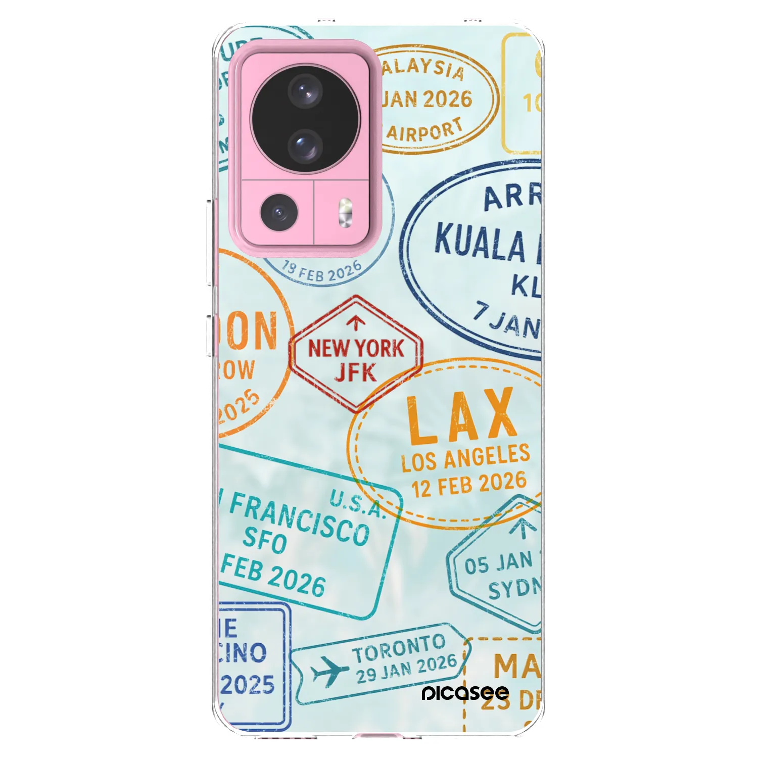 Picasee silikónový prehľadný obal pre Xiaomi 13 Lite - PASSPORT EDITION