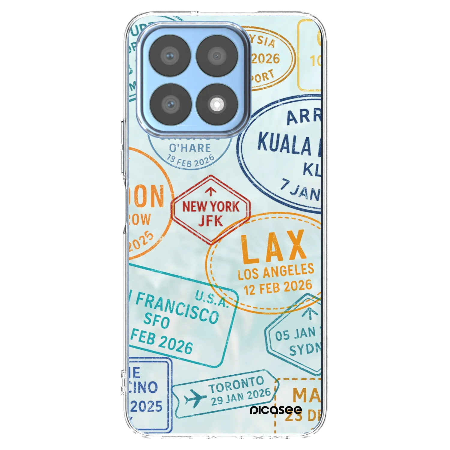 Picasee silikónový prehľadný obal pre Honor X8a - PASSPORT EDITION