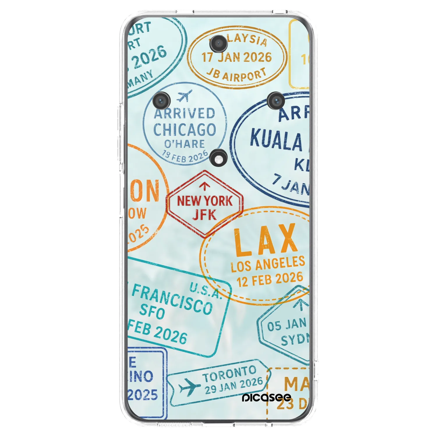 Picasee silikónový prehľadný obal pre Honor Magic5 Lite 5G - PASSPORT EDITION