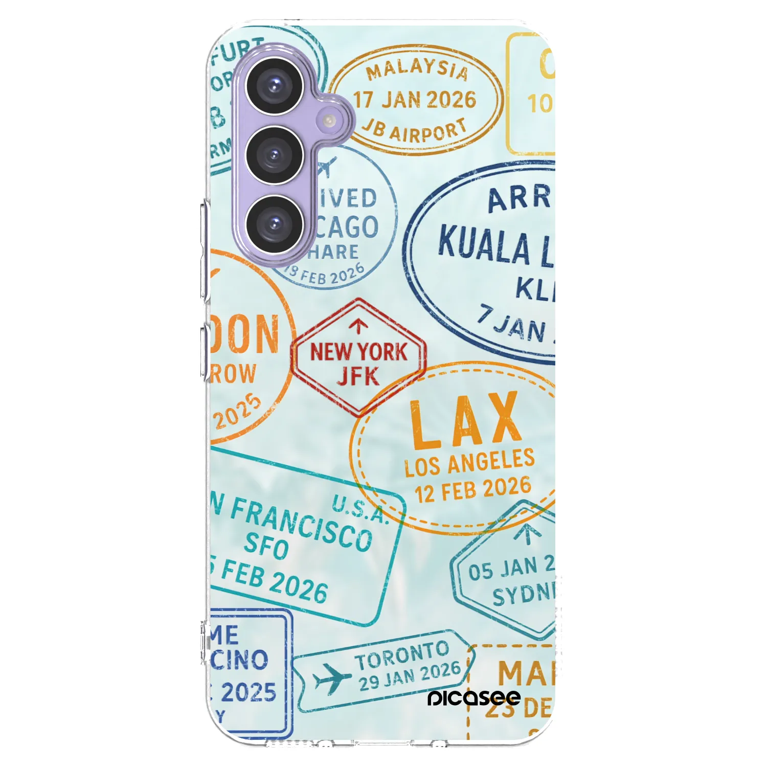 Picasee silikónový prehľadný obal pre Samsung Galaxy A54 5G A546B - PASSPORT EDITION