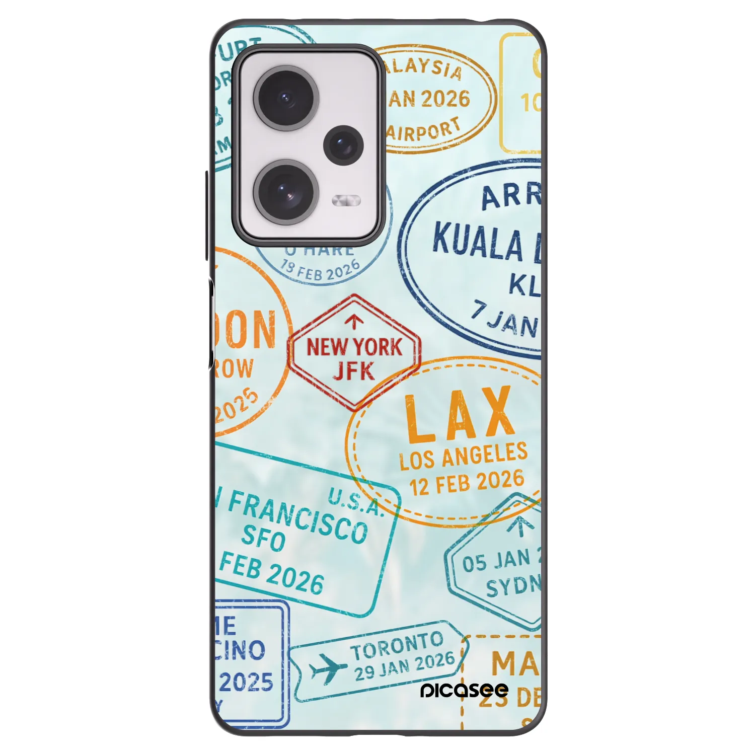 Picasee silikónový čierny obal pre Xiaomi Redmi Note 12 Pro+ 5G - PASSPORT EDITION
