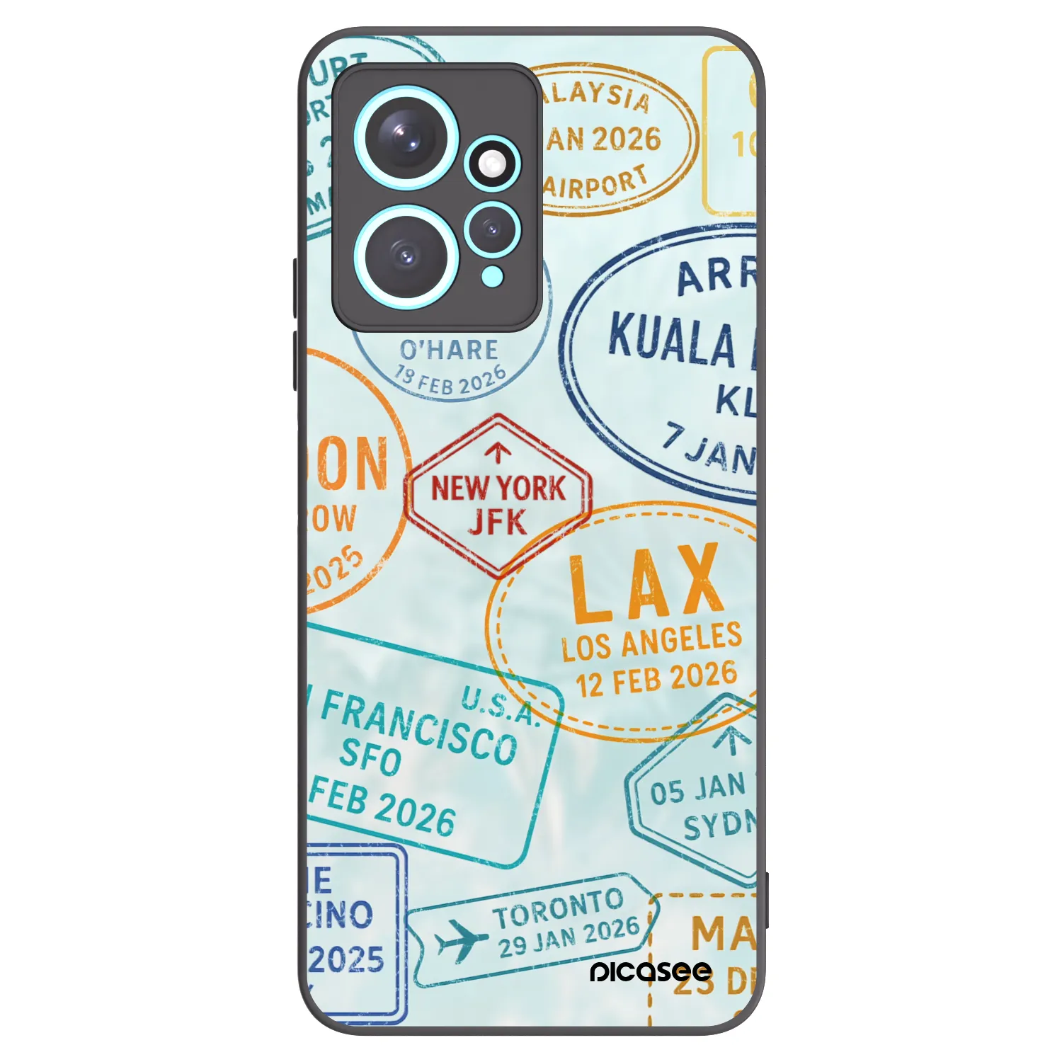 Picasee silikónový čierny obal pre Xiaomi Redmi Note 12 4G - PASSPORT EDITION