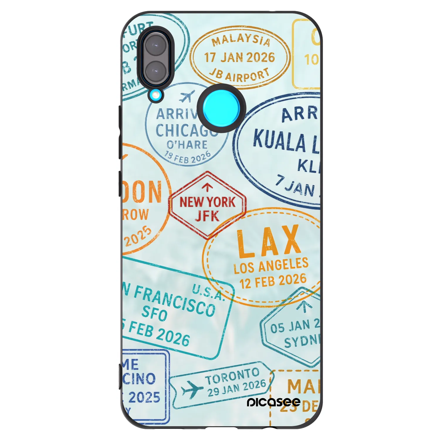 Picasee silikónový čierny obal pre Huawei Nova 3 - PASSPORT EDITION