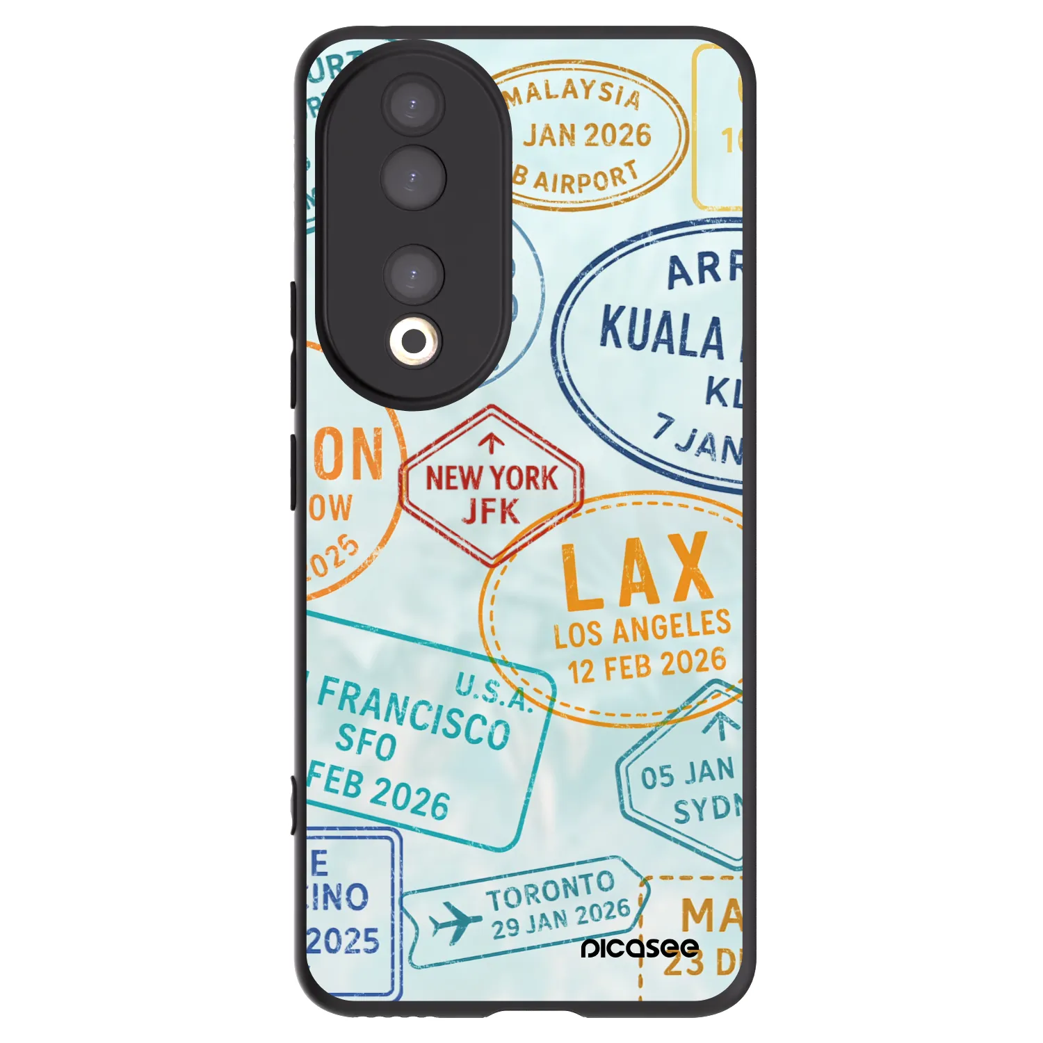 Picasee silikónový čierny obal pre Honor 90 5G - PASSPORT EDITION