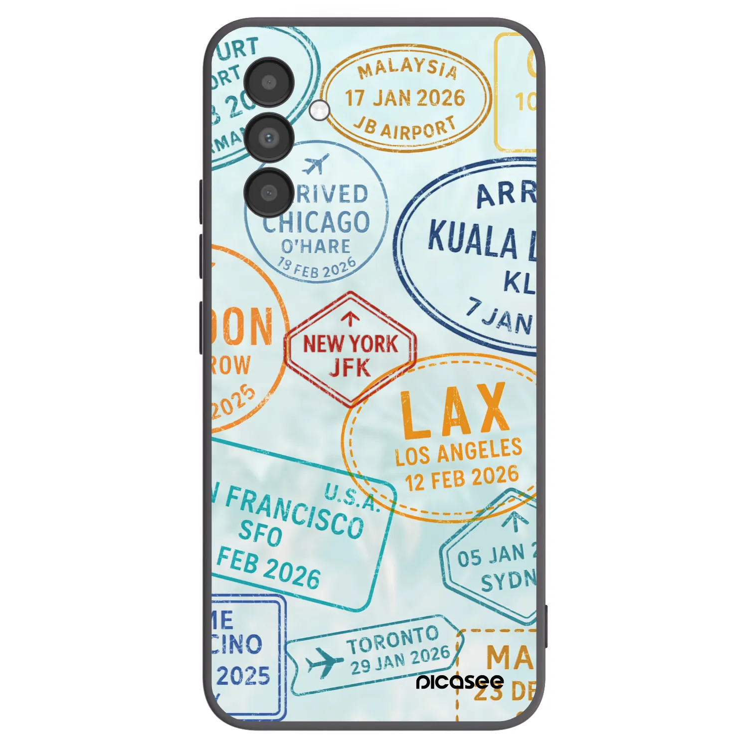 Picasee silikónový čierny obal pre Samsung Galaxy A04s A047F - PASSPORT EDITION