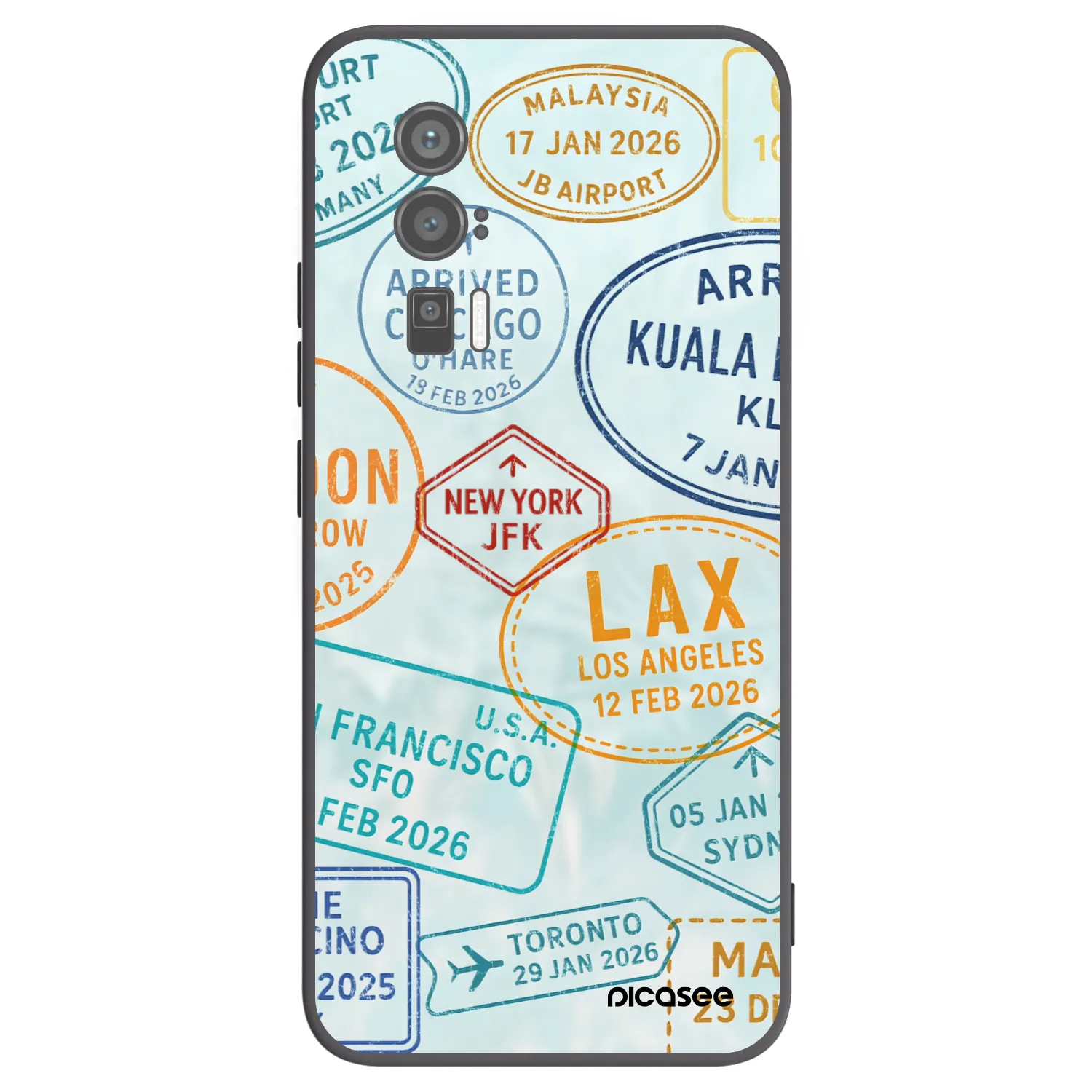 Picasee silikónový čierny obal pre Xiaomi Poco F5 Pro 5G - PASSPORT EDITION