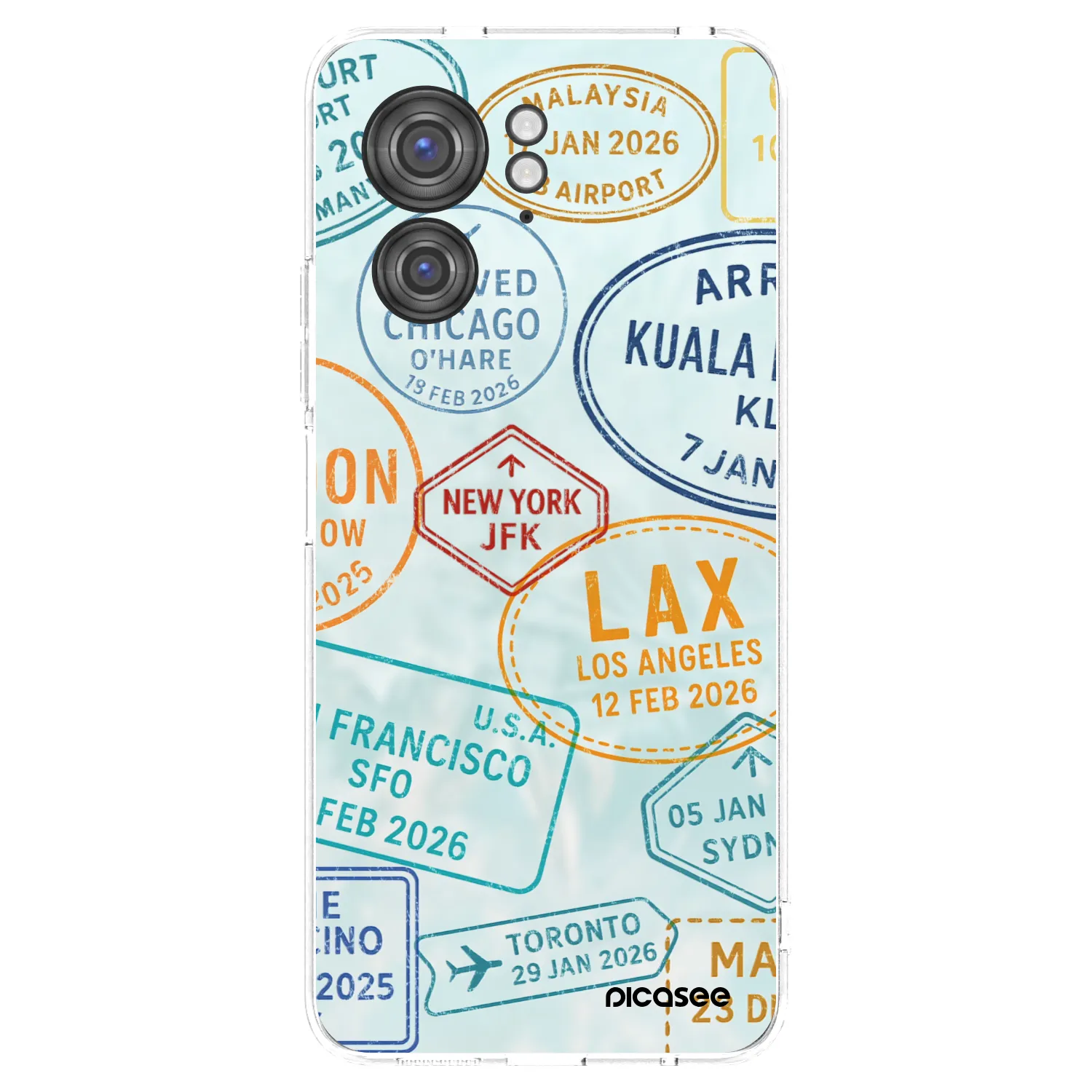 Picasee silikónový prehľadný obal pre Motorola Edge 40 - PASSPORT EDITION