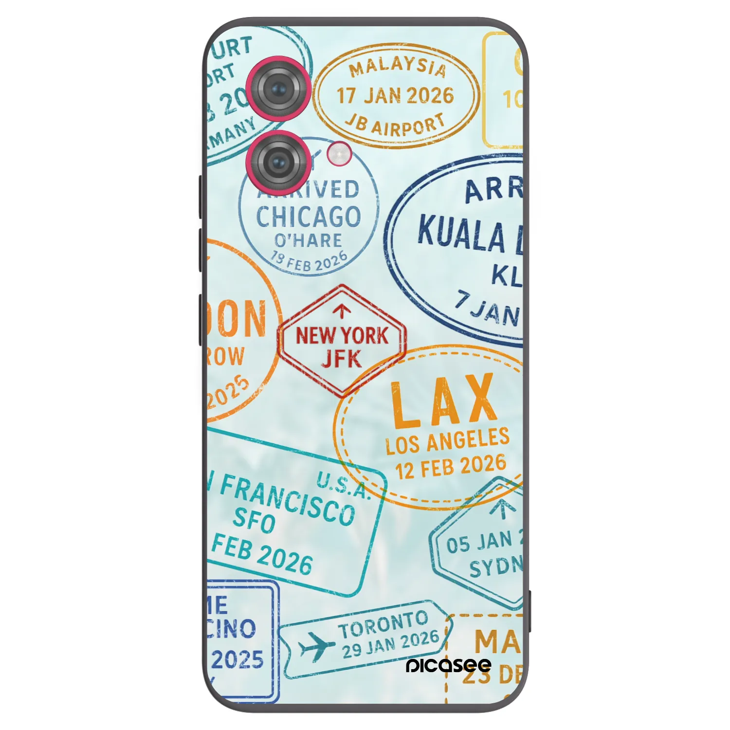 Silikónový čierny obal pre Motorola Moto G84 5G - PASSPORT EDITION