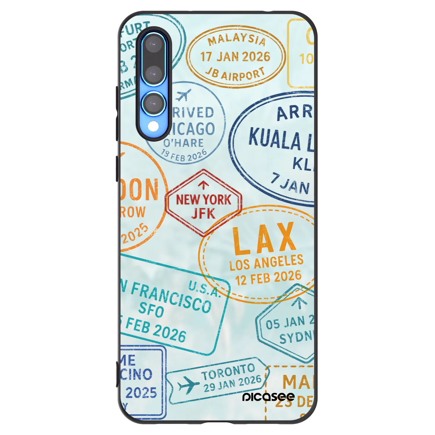 Picasee silikónový čierny obal pre Huawei P20 Pro - PASSPORT EDITION