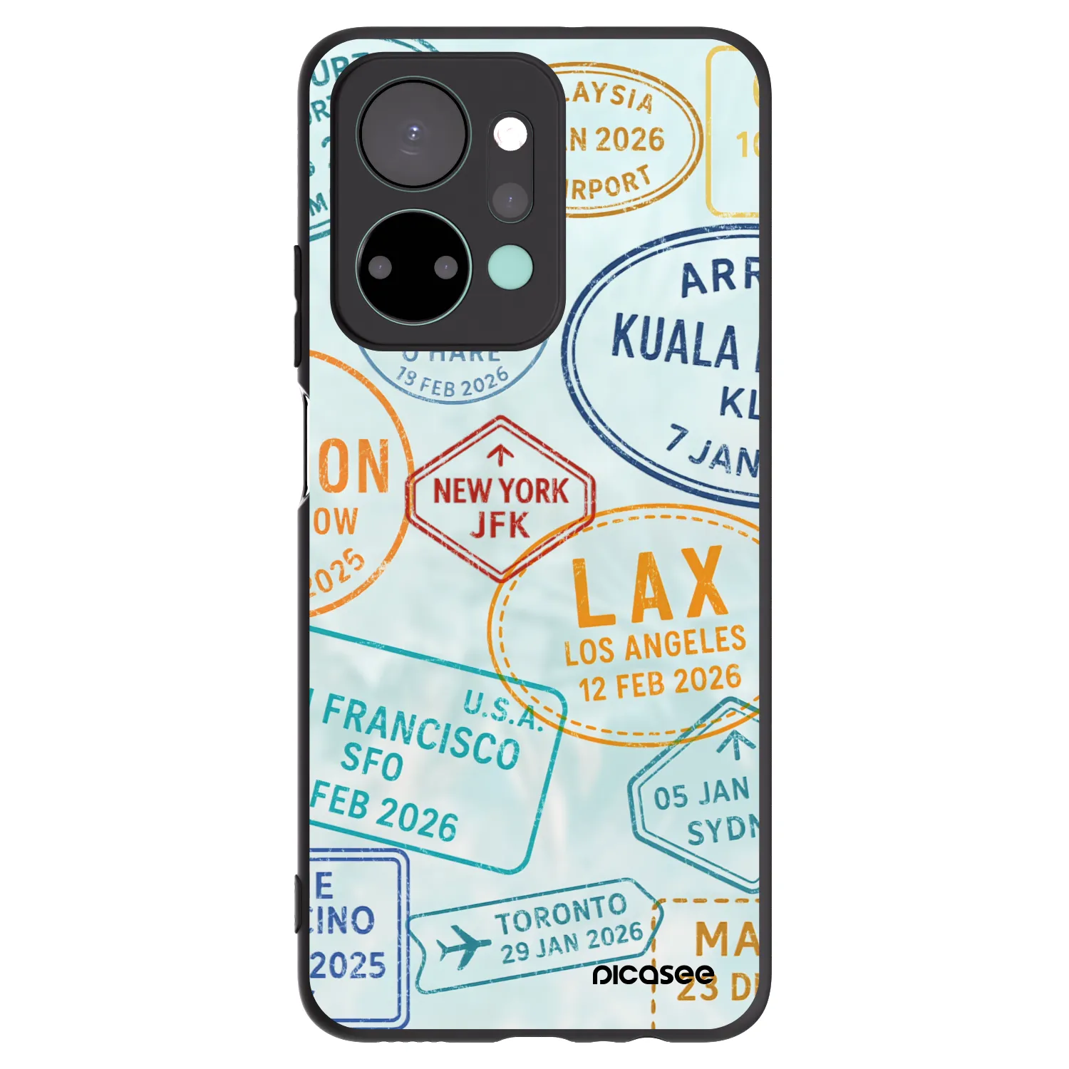 Picasee silikónový čierny obal pre Honor X7a - PASSPORT EDITION