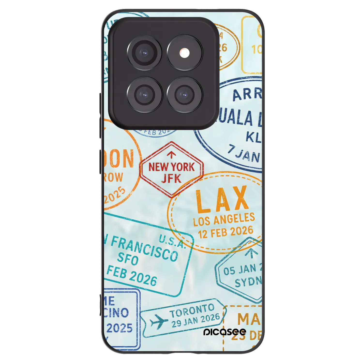 Picasee silikónový čierny obal pre Xiaomi 14 Pro - PASSPORT EDITION