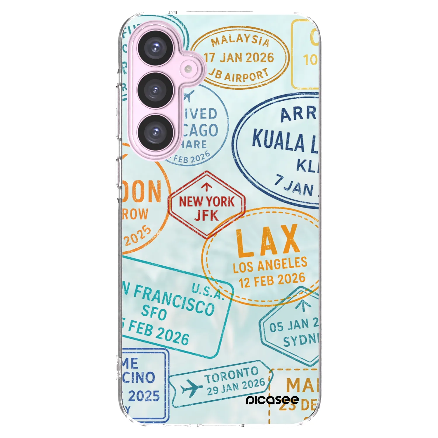 Picasee silikónový prehľadný obal pre Samsung Galaxy A55 5G A556B - PASSPORT EDITION