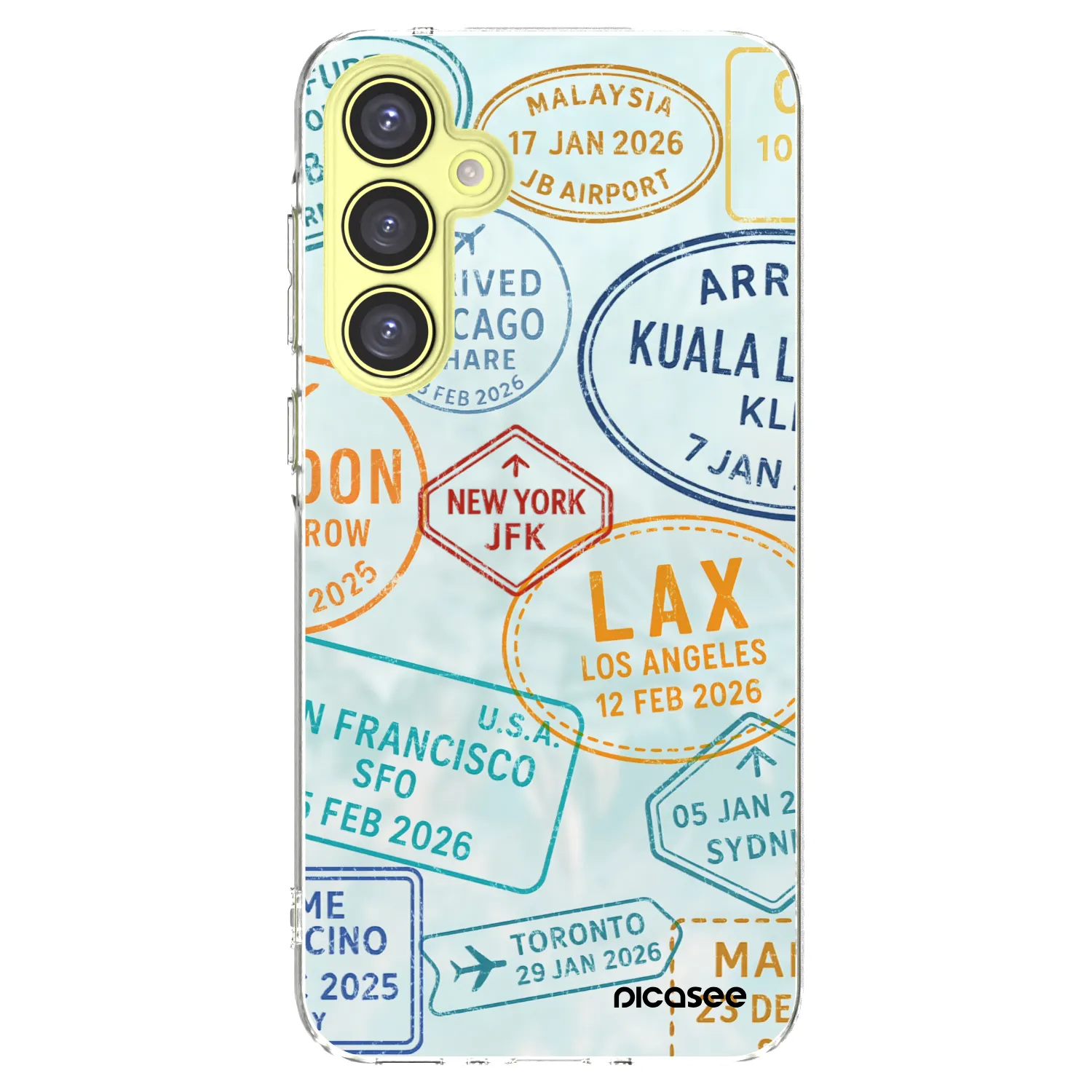Picasee silikónový prehľadný obal pre Samsung Galaxy A35 5G A356B - PASSPORT EDITION