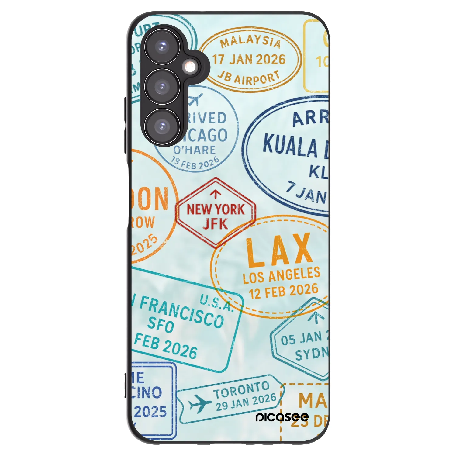 Picasee silikónový čierny obal pre Samsung Galaxy A05s A057G - PASSPORT EDITION